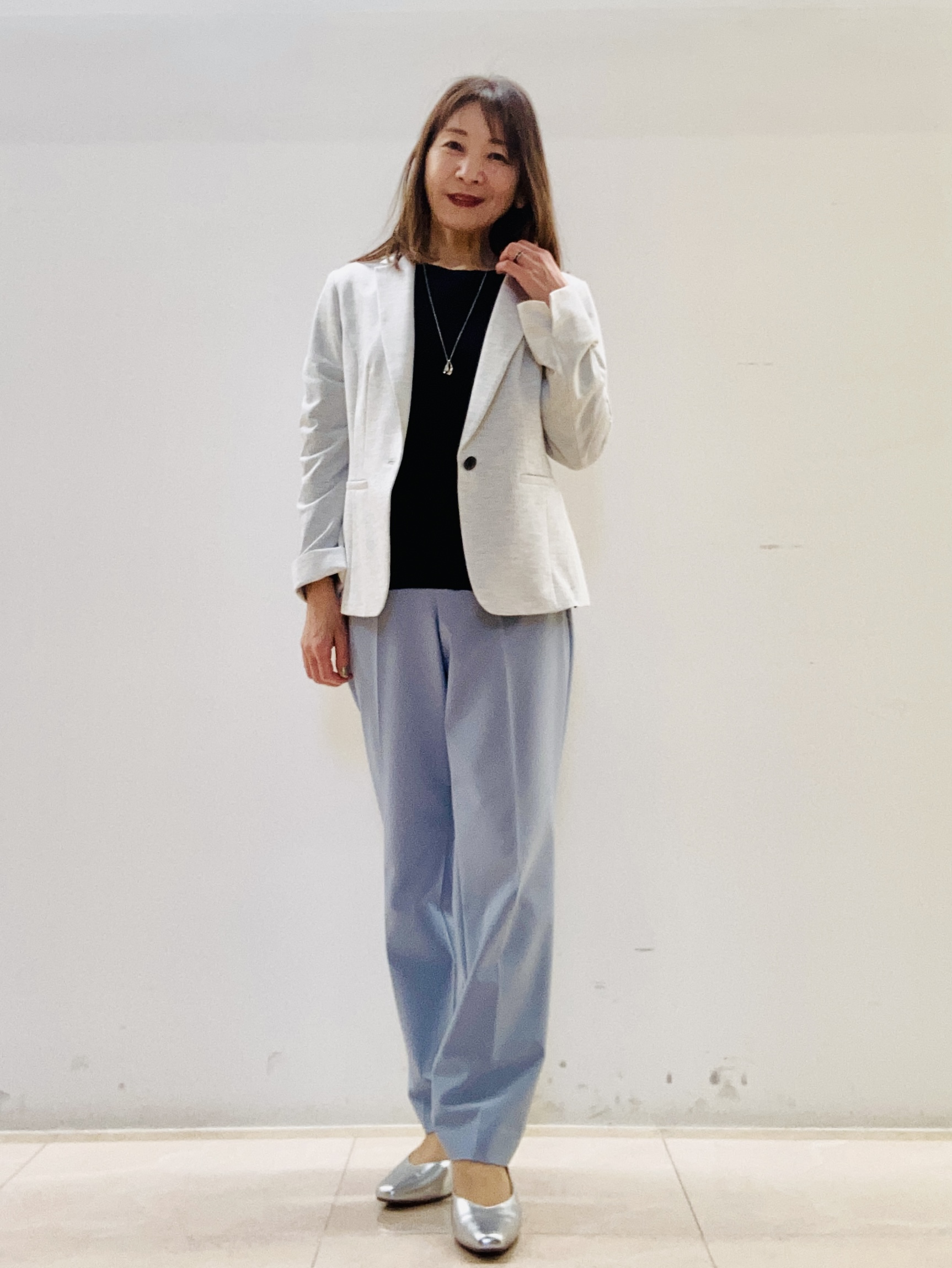 kurodaさんの「Reflect｜【SS-4Lサイズ／UVカット／接触冷感】匠ジャケット／ベーシックテーラード」を使ったコーディネート