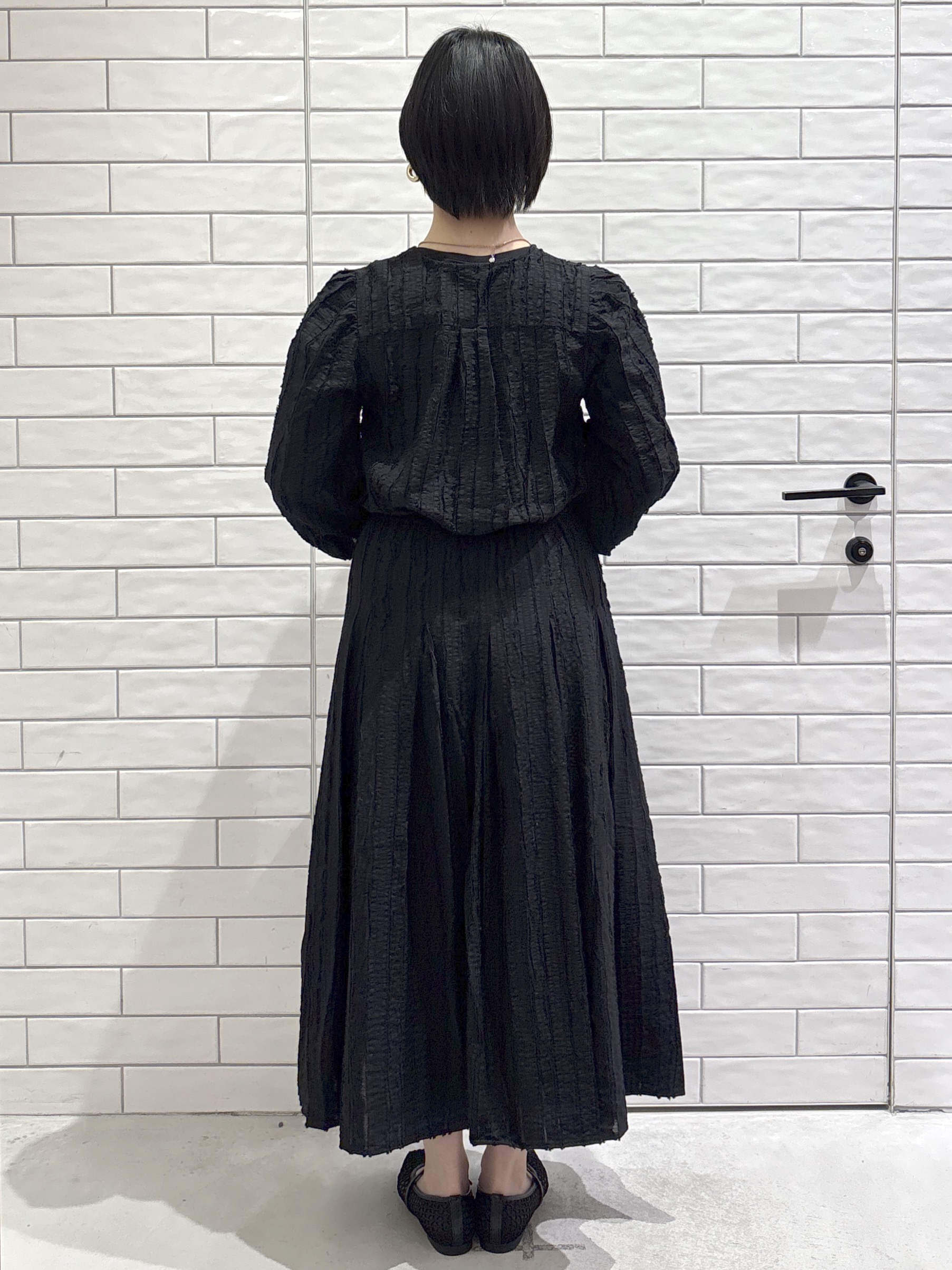 ayumiさんの「OPAQUE.CLIP｜フリンジジャカードブラウス【洗濯機OK】」を使ったコーディネート