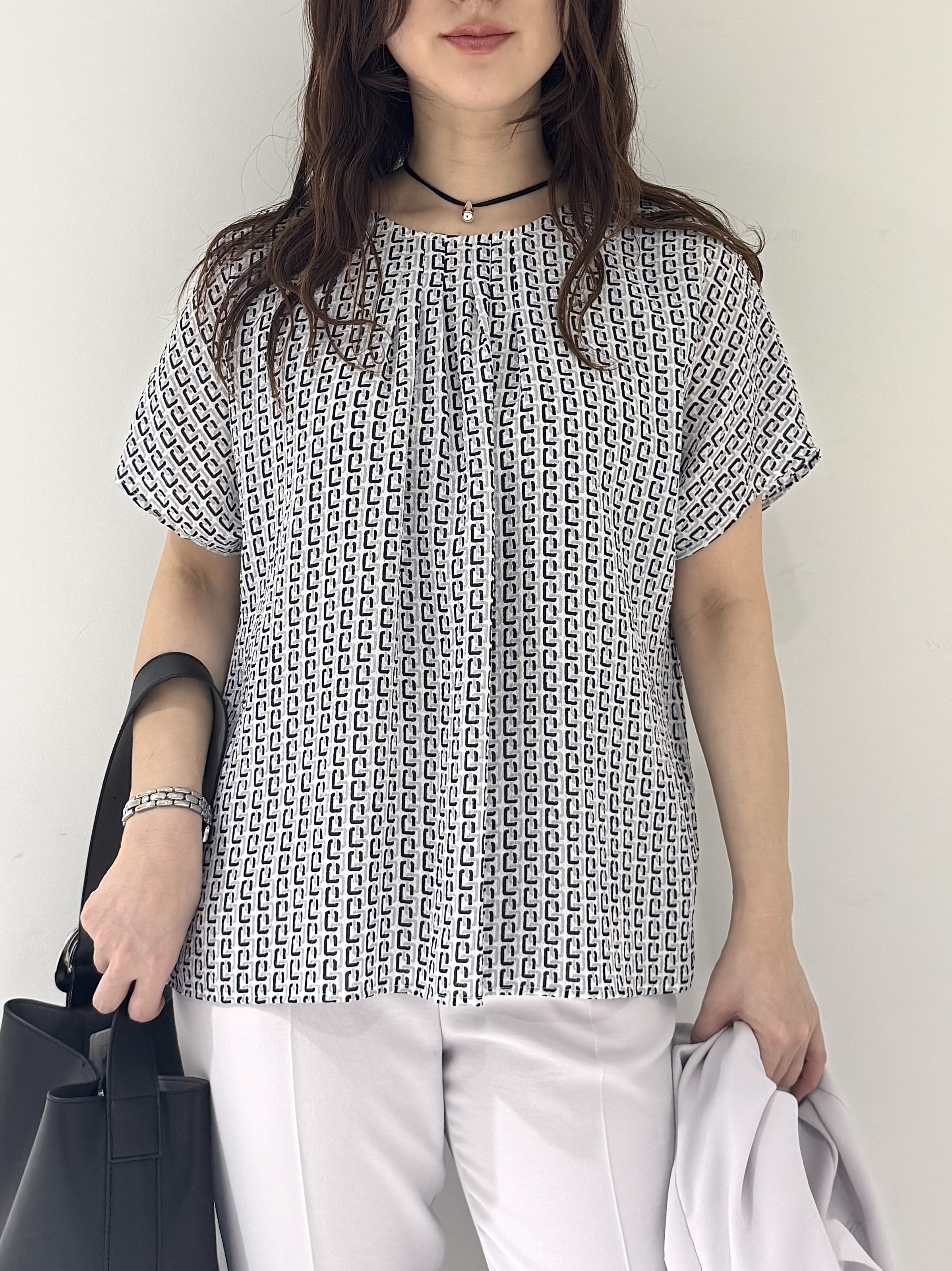 そんさんの「INDIVI｜【着る日傘】ハーフスリーブダブルジャケット」を使ったコーディネート