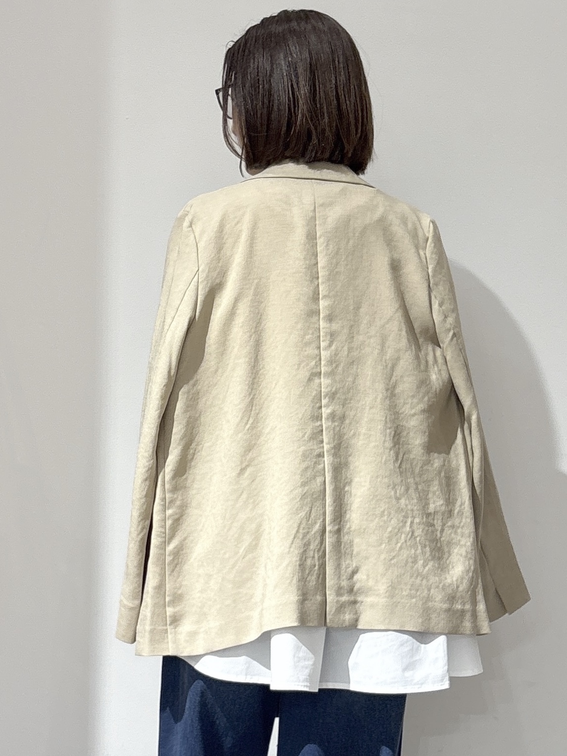 NAKAさんの「OPAQUE.CLIP｜【UV／接触冷感】ダブルブレストジャケット《防シワ加工／洗える》」を使ったコーディネート