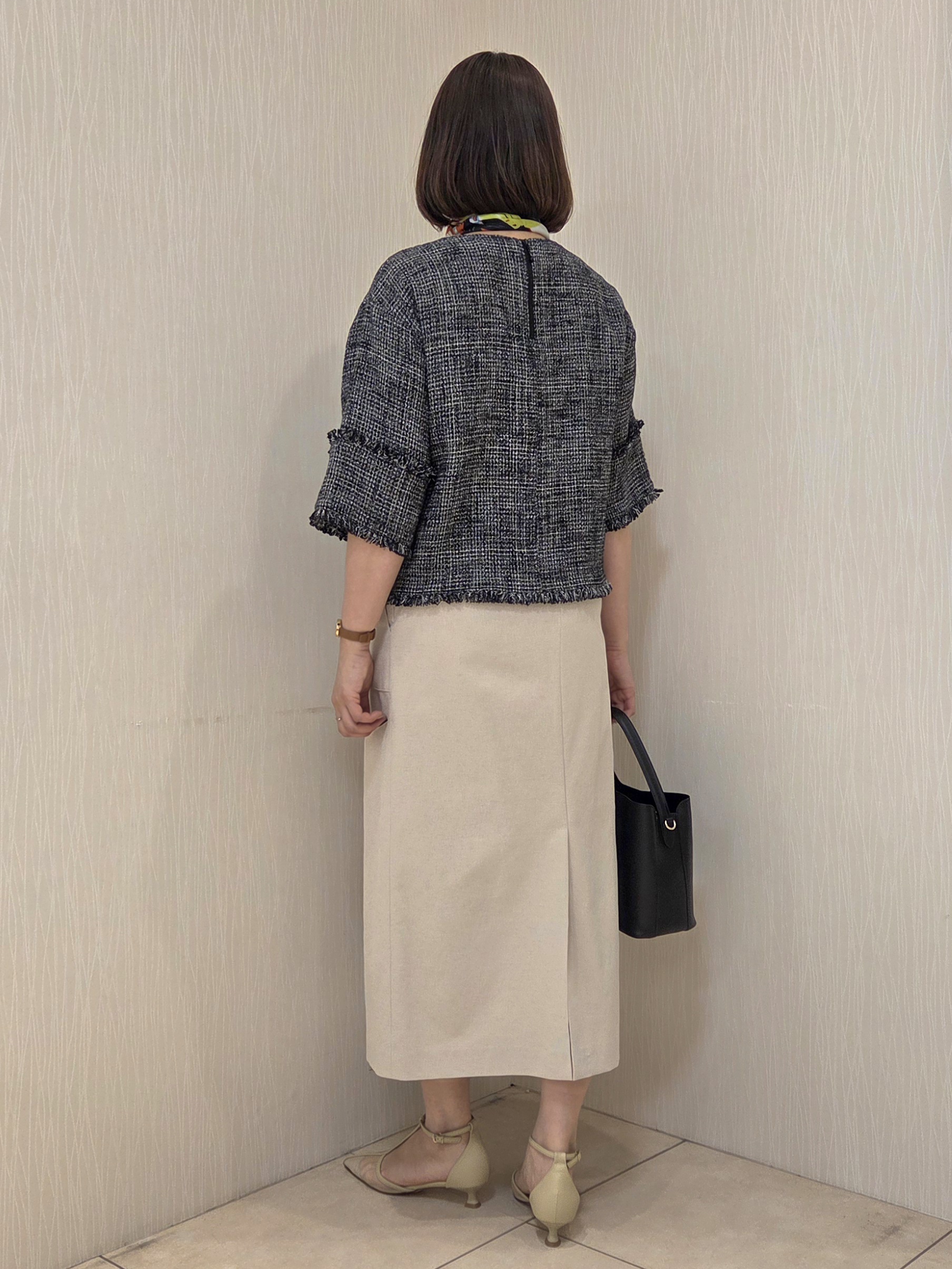 naokoさんの「UNTITLED｜【洗える/ストレッチ性】ダブルブレストジャケット」を使ったコーディネート