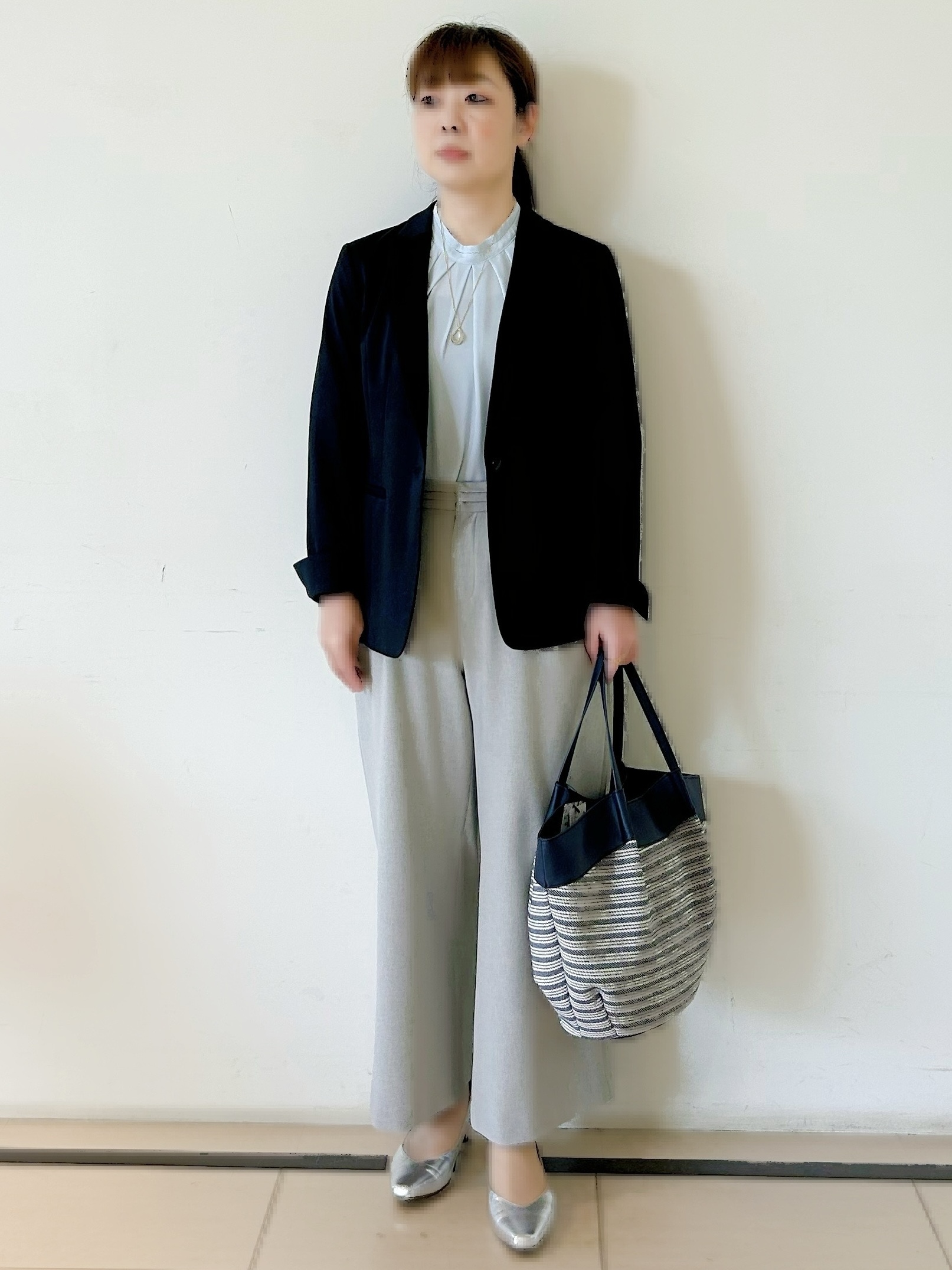 ひーさんの「Reflect｜【SS-4Lサイズ／UVカット／接触冷感】匠ジャケット／ロングテーラード」を使ったコーディネート
