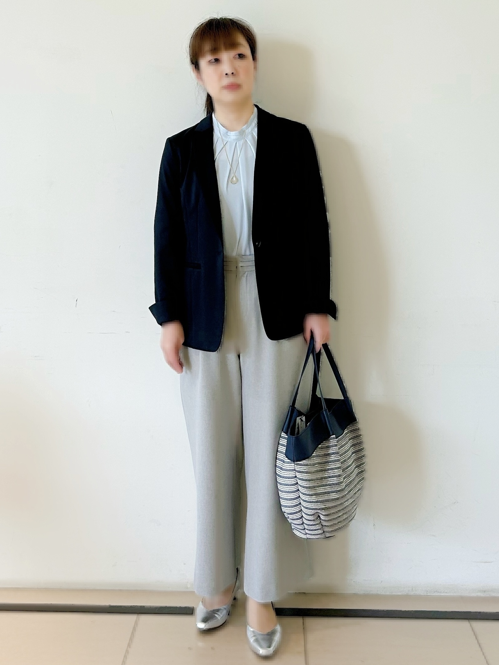 ひーさんの「Reflect｜【SS-4Lサイズ／UVカット／接触冷感】匠ジャケット／ロングテーラード」を使ったコーディネート