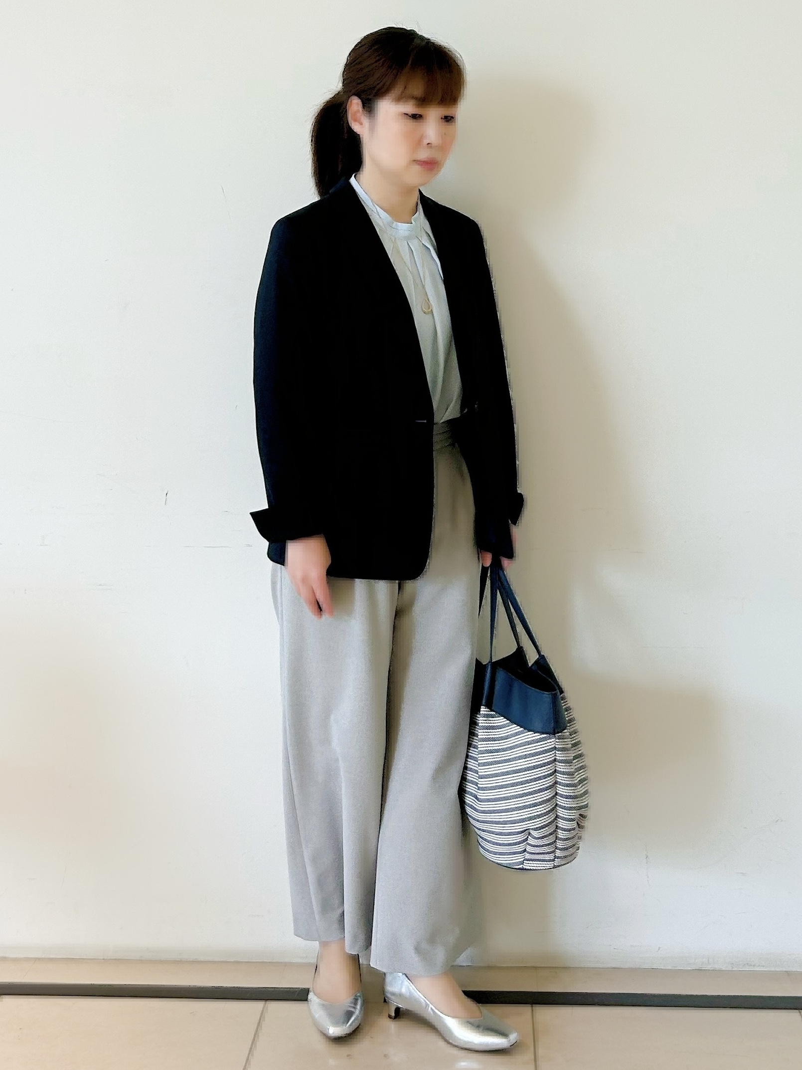 ひーさんの「Reflect｜【SS-4Lサイズ／UVカット／接触冷感】匠ジャケット／ロングテーラード」を使ったコーディネート