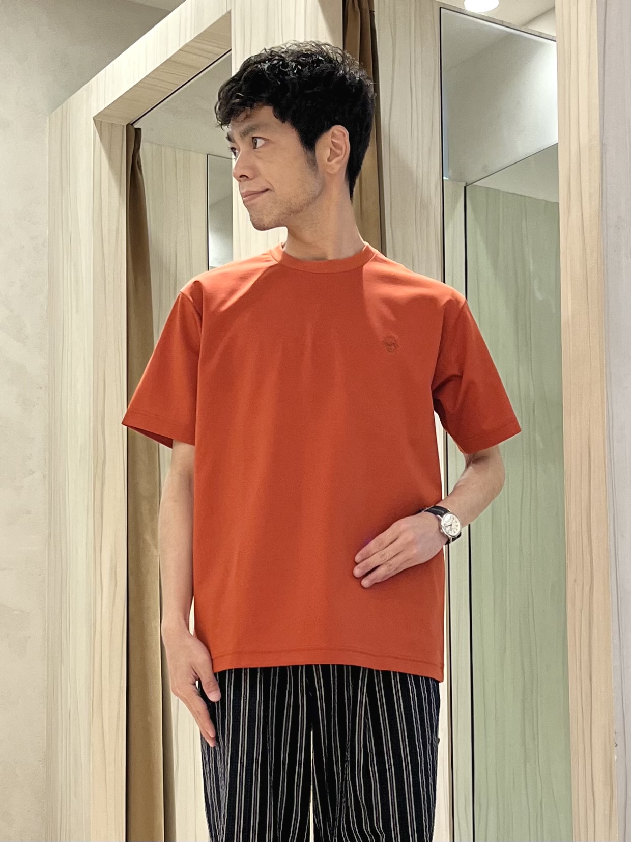 URAさんの「TAKEO KIKUCHI｜【BOWLER HAT LABEL】サッカーストライプ ダブルジャケット」を使ったコーディネート