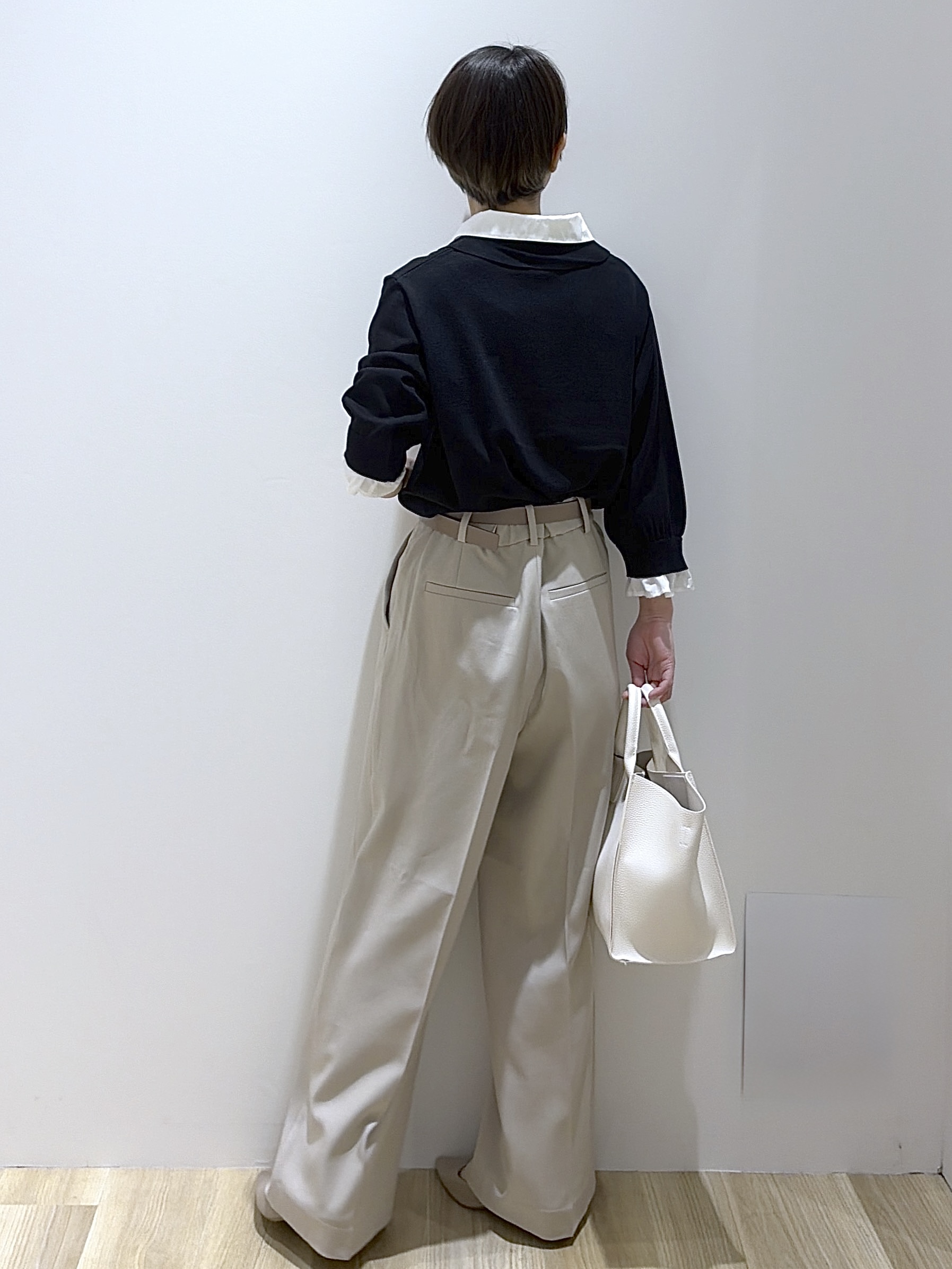 えりさんの「OPAQUE.CLIP｜【UV／接触冷感】ダブルブレストジャケット《防シワ加工／洗える》」を使ったコーディネート
