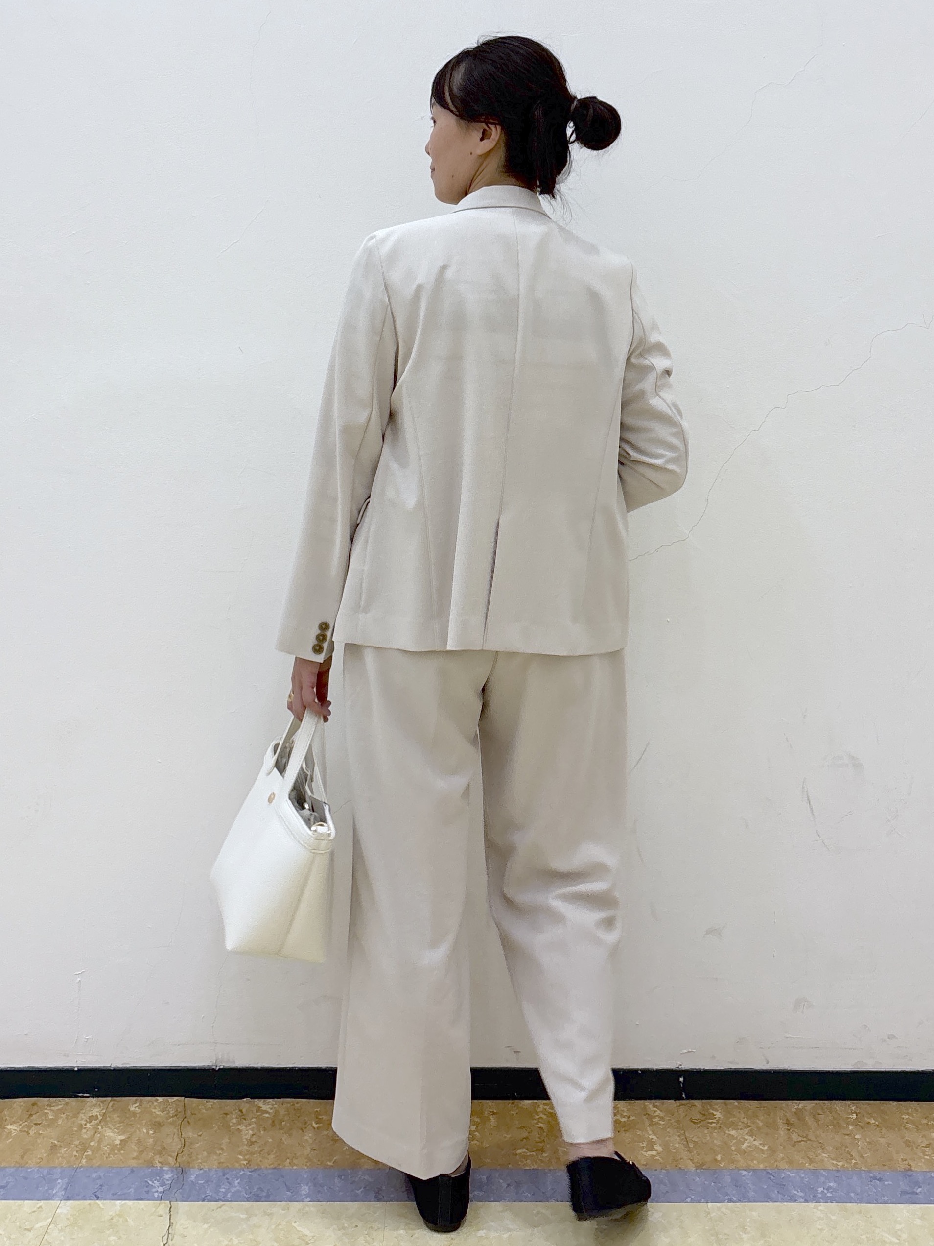akariさんの「index｜ダブルブレストジャケット／セットアップ対応可【洗える／接触冷感／吸水速乾／防シワ／ストレッチ】」を使ったコーディネート