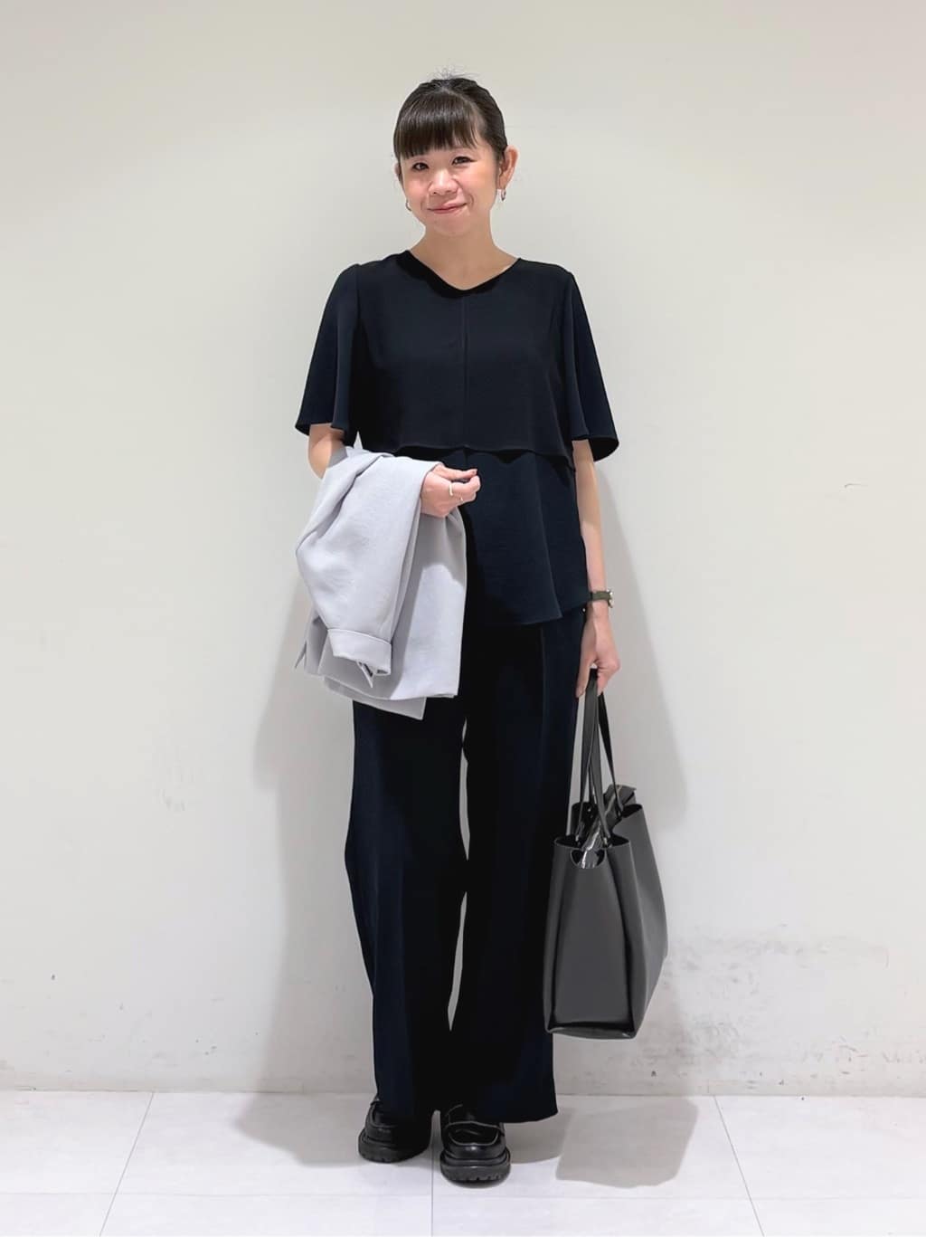 tsuyuさんの「INDIVI｜【洗える／UVケア／麻調】シングルジャケット」を使ったコーディネート