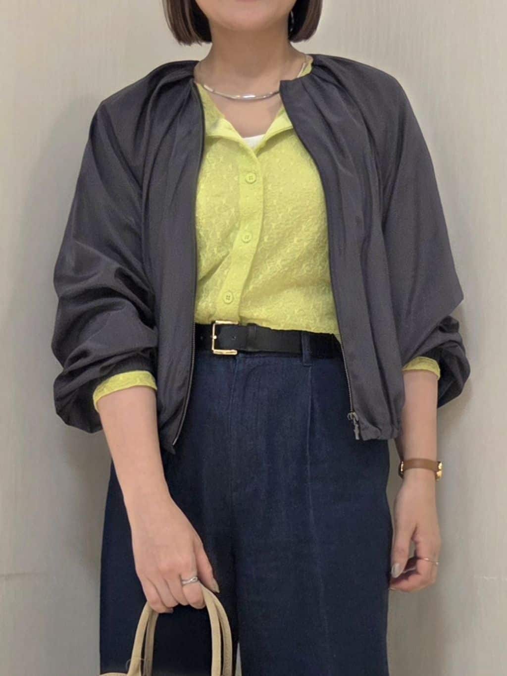 naokoさんの「UNTITLED｜【セットアップ可/はっ水】シャイニータイプライターブルゾン」を使ったコーディネート