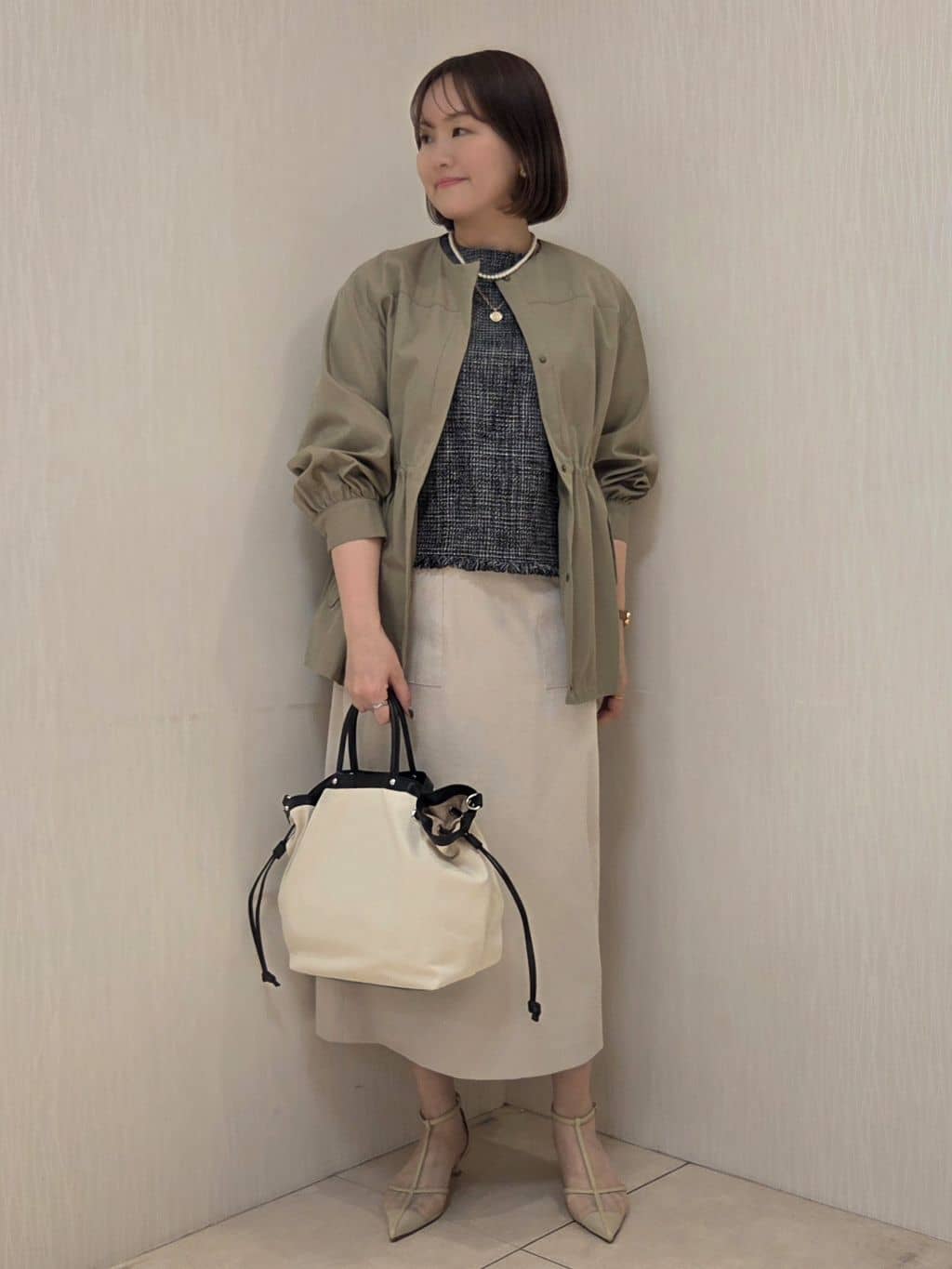 naokoさんの「UNTITLED｜【はっ水】ライトコットンミリタリーコート」を使ったコーディネート