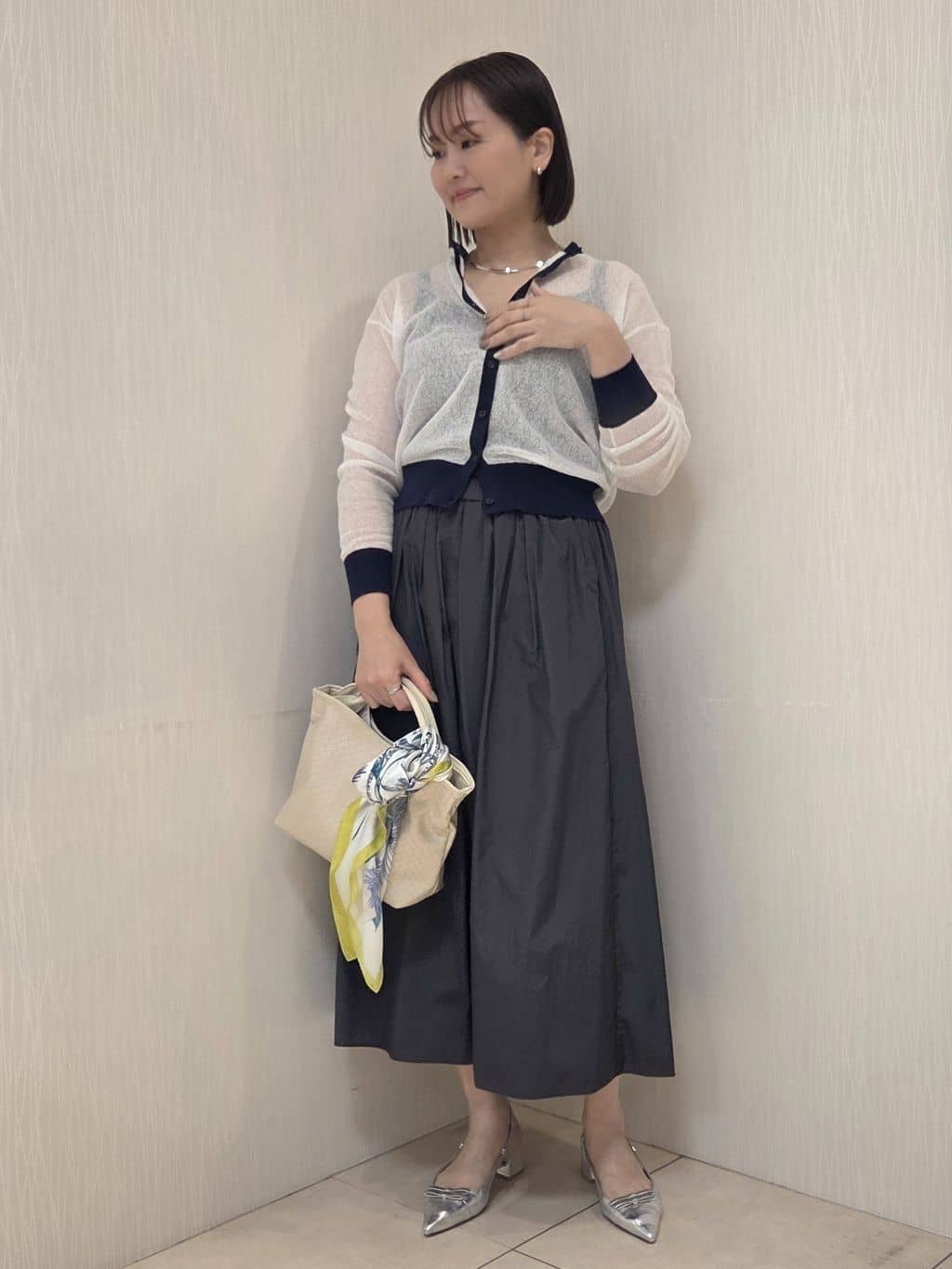 naokoさんの「UNTITLED｜【セットアップ可/はっ水】シャイニータイプライターブルゾン」を使ったコーディネート