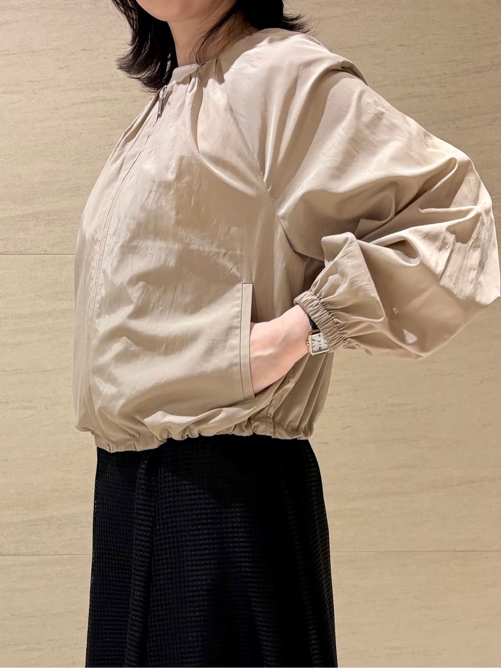 yさんの「UNTITLED｜【セットアップ可/はっ水】シャイニータイプライターブルゾン」を使ったコーディネート