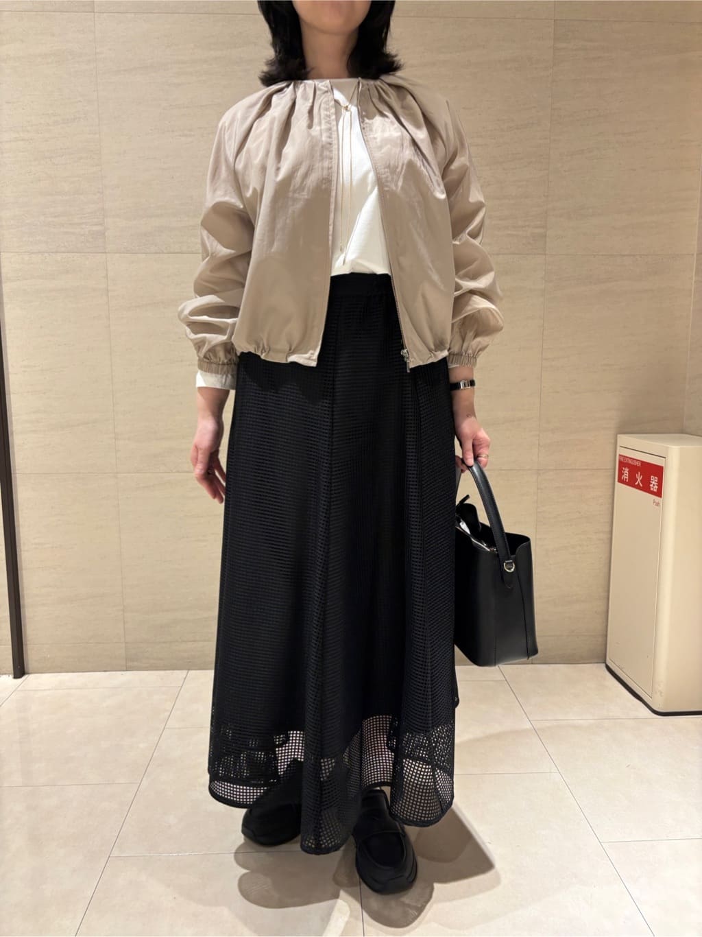 yさんの「UNTITLED｜【セットアップ可/はっ水】シャイニータイプライターブルゾン」を使ったコーディネート