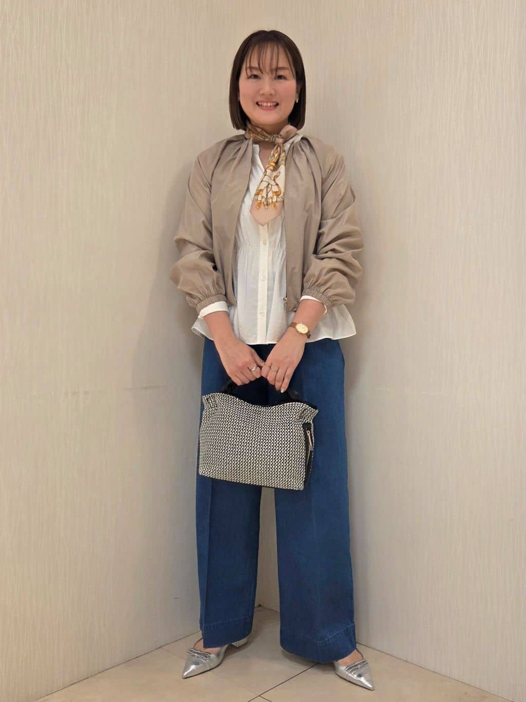 naokoさんの「UNTITLED｜【セットアップ可/はっ水】シャイニータイプライターブルゾン」を使ったコーディネート
