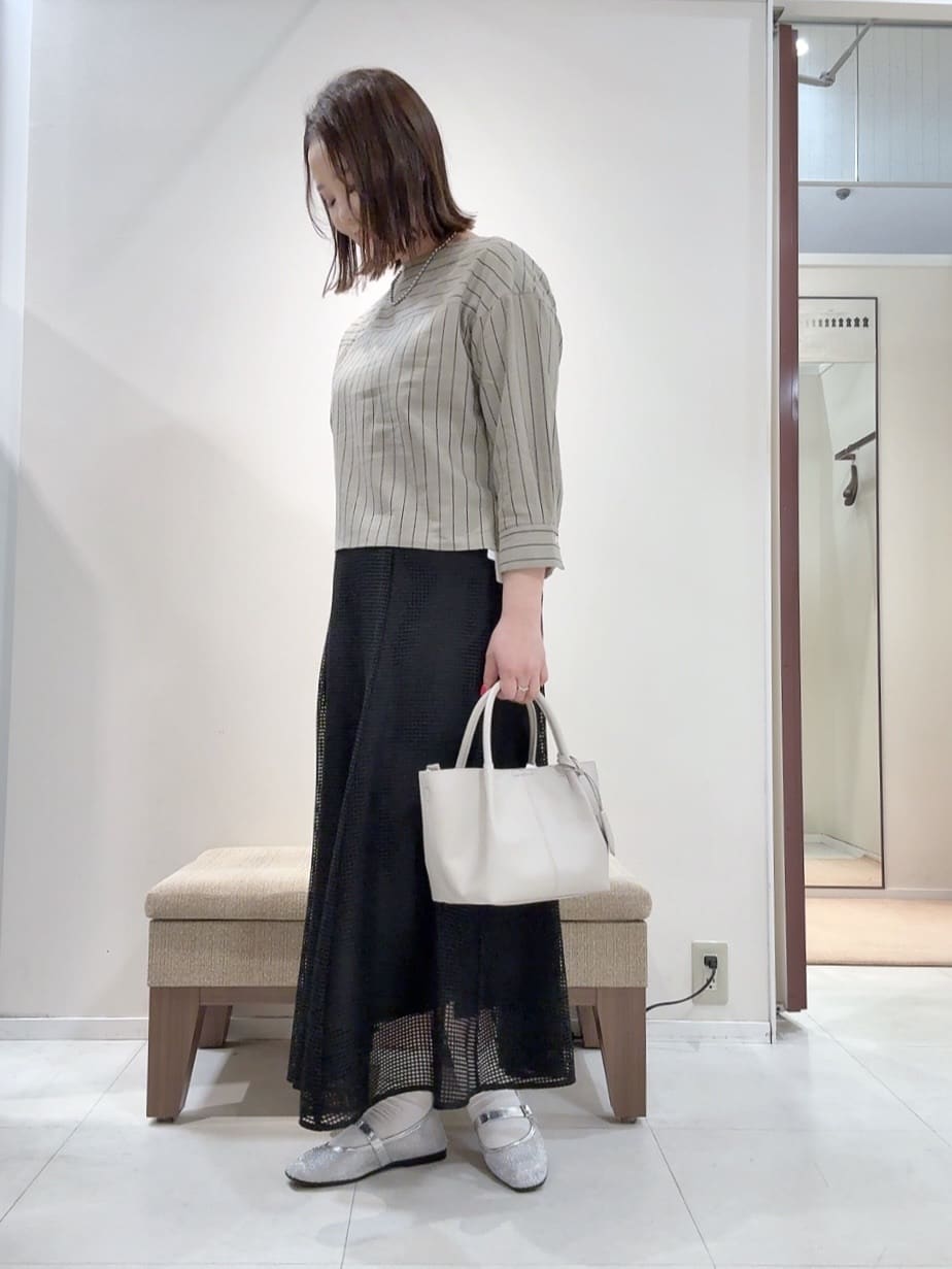 YUIさんの「UNTITLED｜【洗える/ストレッチ性】ダブルブレストジャケット」を使ったコーディネート