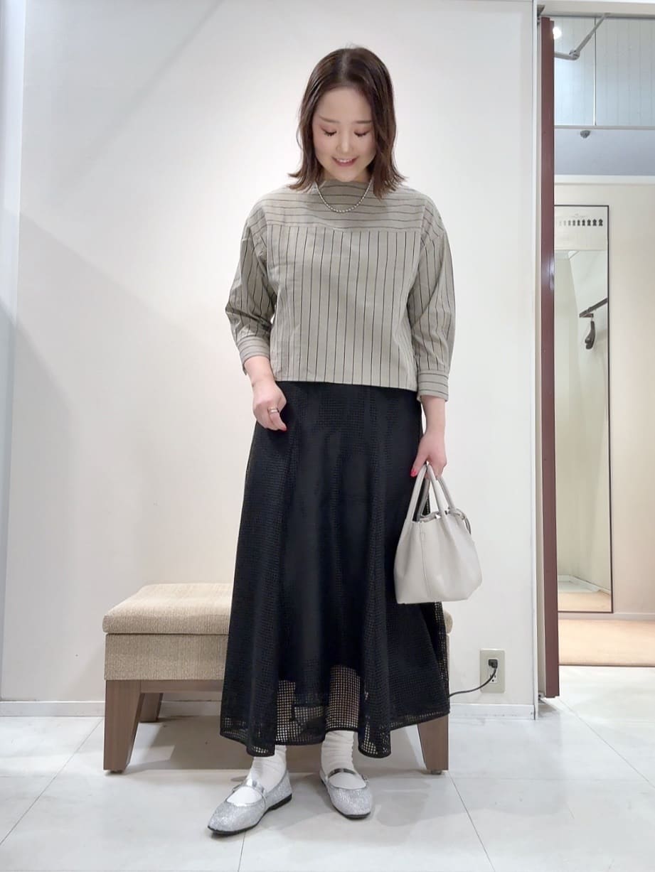 YUIさんの「UNTITLED｜【洗える/ストレッチ性】ダブルブレストジャケット」を使ったコーディネート