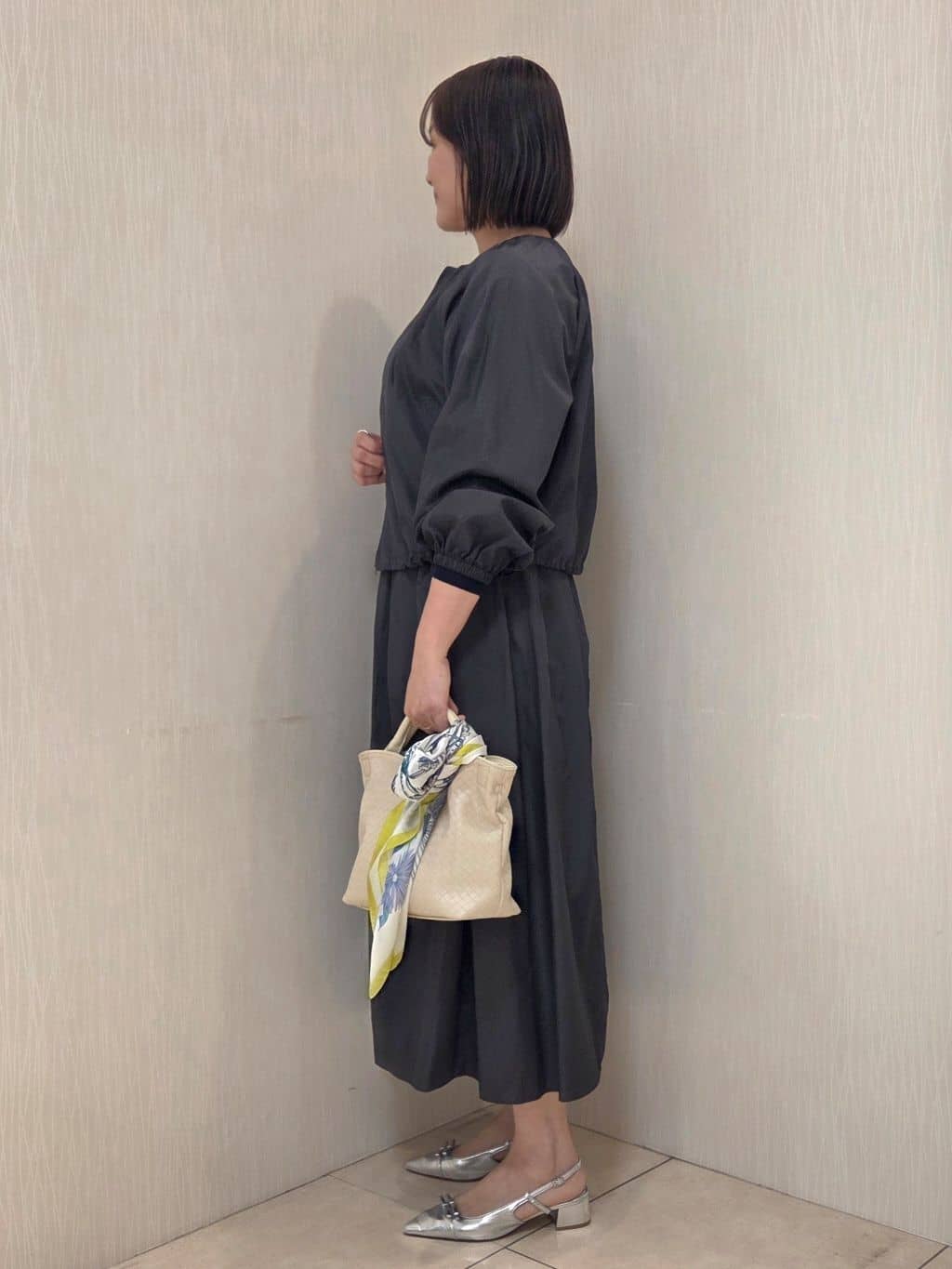 naokoさんの「UNTITLED｜【セットアップ可/はっ水】シャイニータイプライターブルゾン」を使ったコーディネート