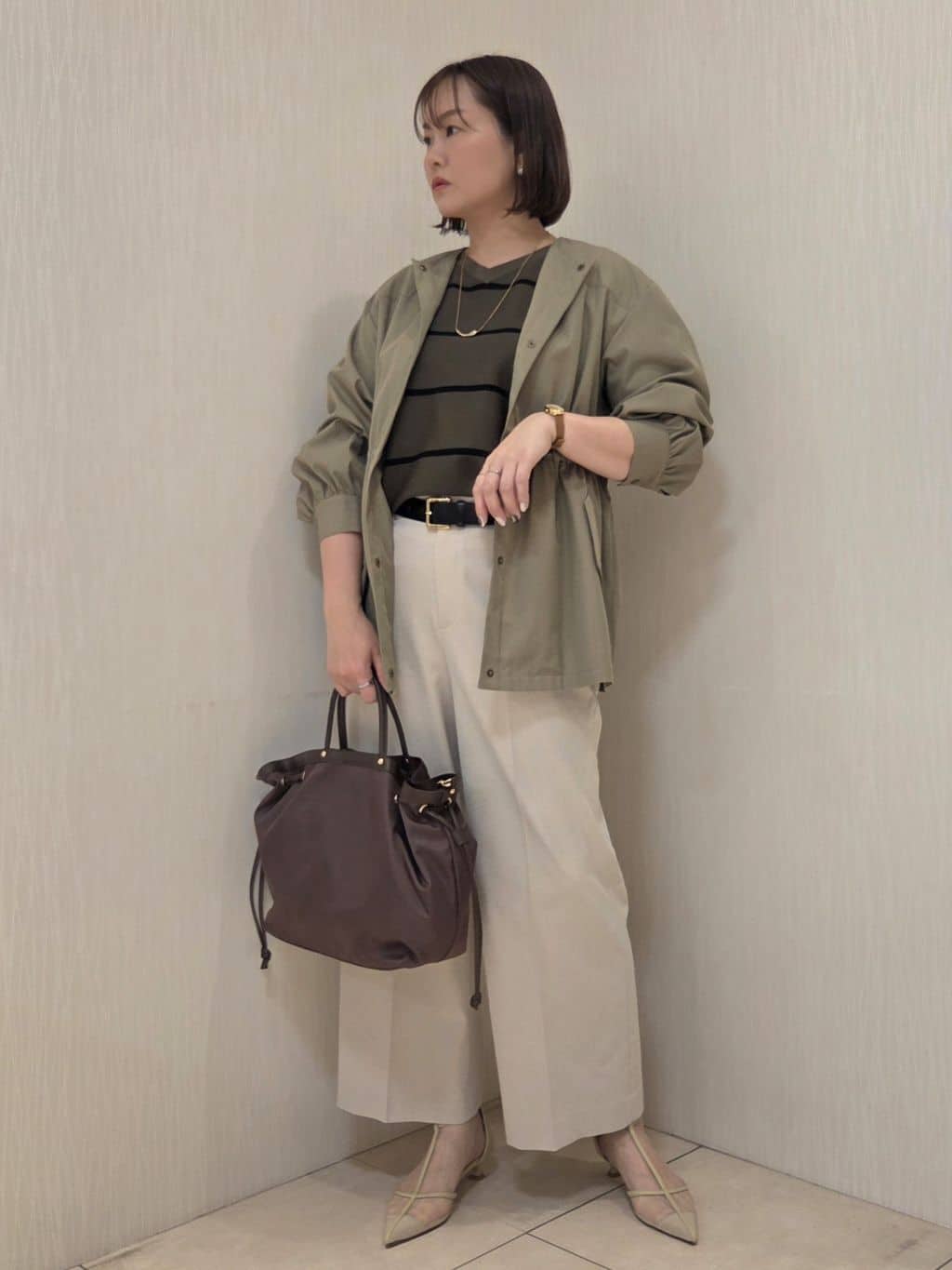 naokoさんの「UNTITLED｜【はっ水】ライトコットンミリタリーコート」を使ったコーディネート