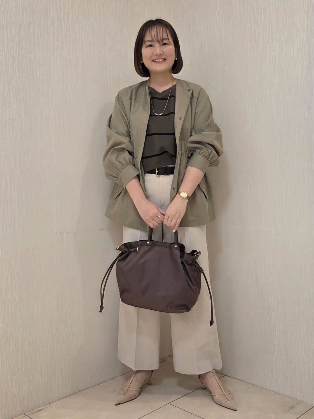 naokoさんの「UNTITLED｜【はっ水】ライトコットンミリタリーコート」を使ったコーディネート