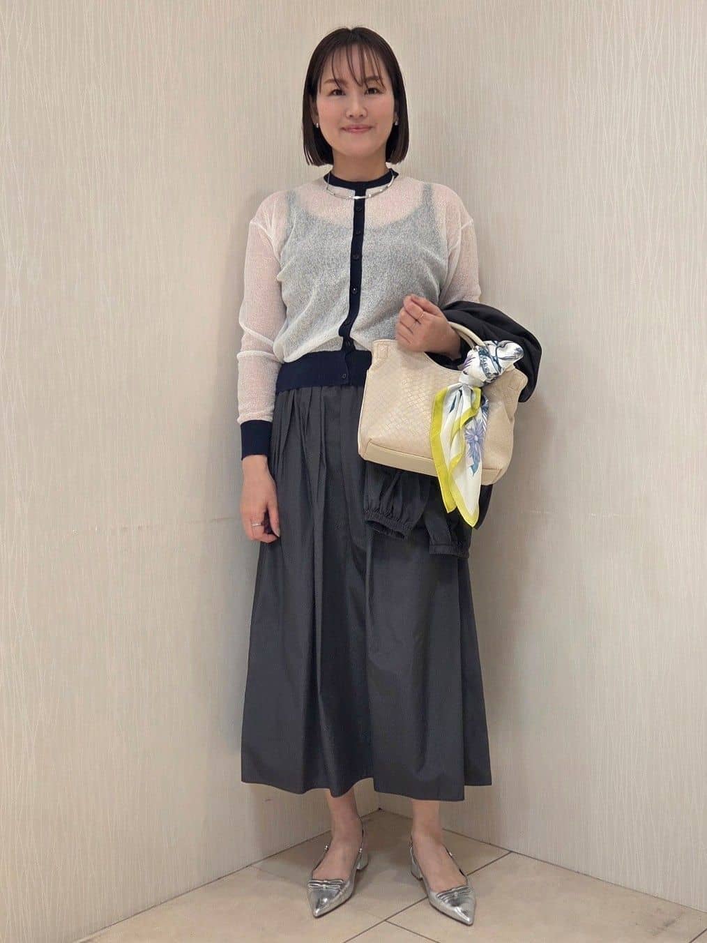 naokoさんの「UNTITLED｜【セットアップ可/はっ水】シャイニータイプライターブルゾン」を使ったコーディネート