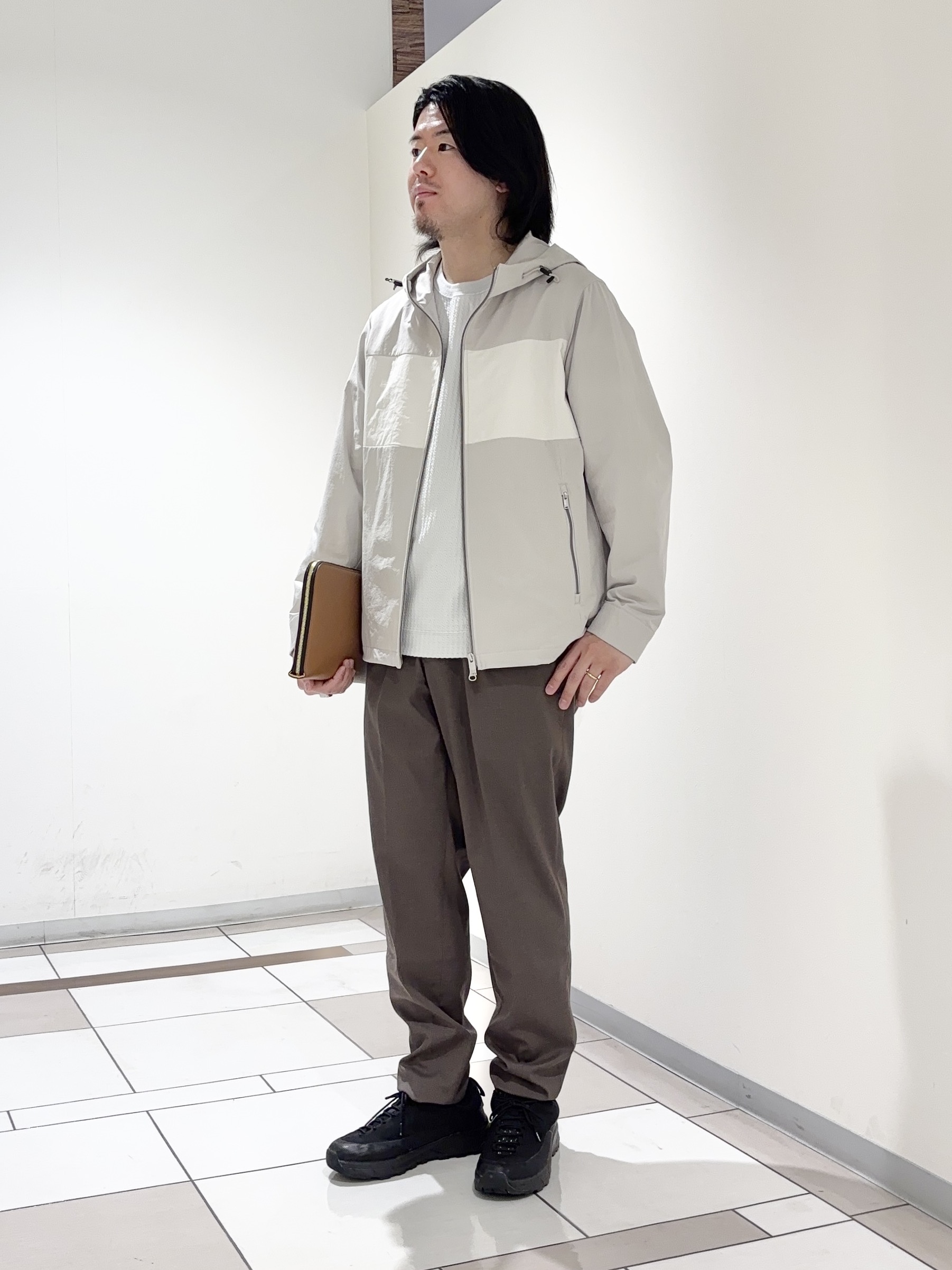 及川さんの「TAKEO KIKUCHI｜【KAJIF】フード ブルゾン」を使ったコーディネート