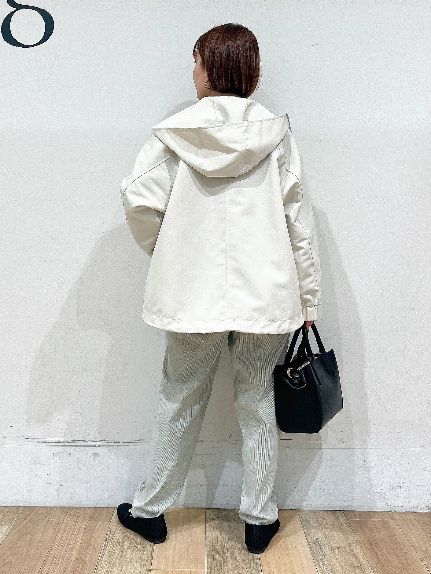 山さんさんの「grove｜【UVカット・体型カバーも叶う】麻調メッシュランタンスリーブブラウス」を使ったコーディネート
