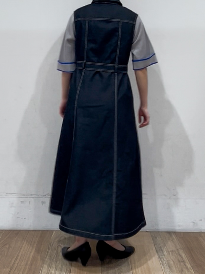 山さんさんの「grove｜【シリーズ累計36万枚/名品ニット】やわらかドライタッチ 袖メッシュ編みニット」を使ったコーディネート