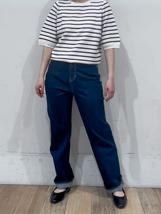 山さんさんの「grove｜【貴島明日香さん着用・洗える】麻調ノーカラーブルゾン」を使ったコーディネート