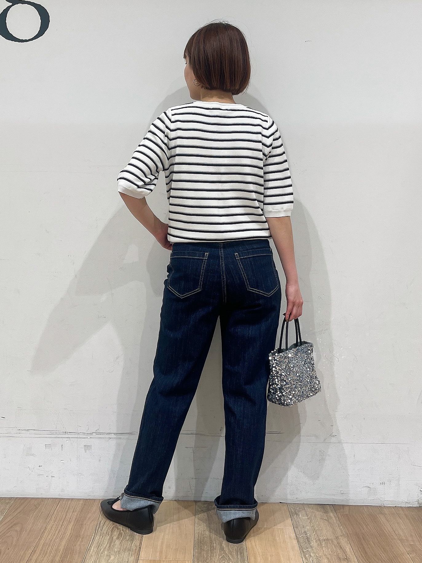 山さんさんの「grove｜【貴島明日香さん着用・洗える】麻調ノーカラーブルゾン」を使ったコーディネート