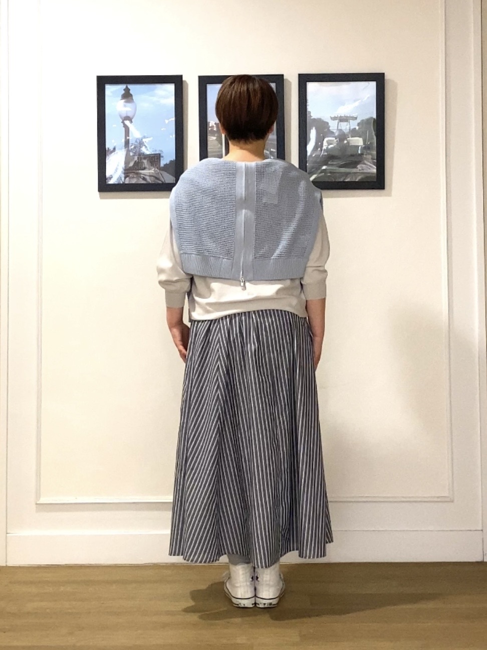Hiroさんの「Dessin｜【洗える】コットンメッシュニットカーディガン」を使ったコーディネート
