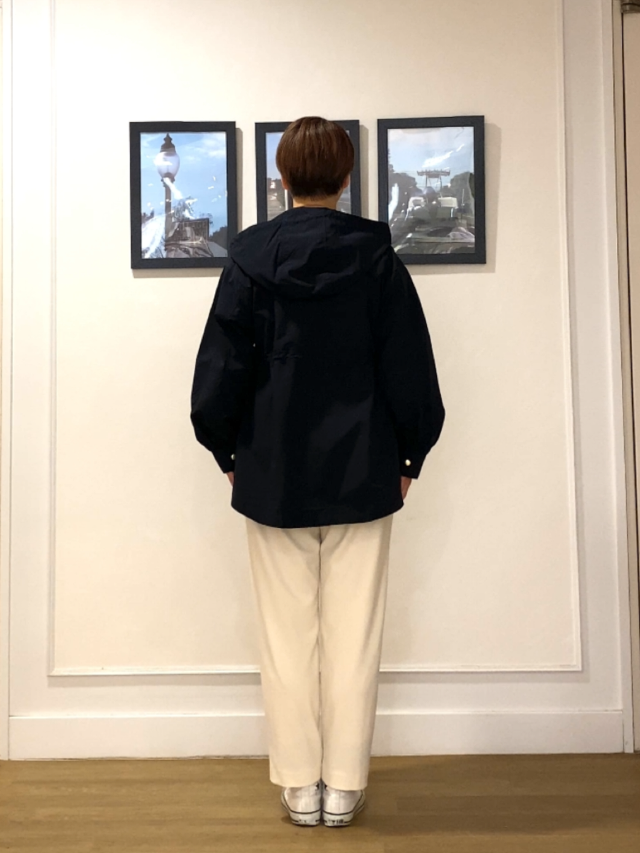 Hiroさんの「Dessin｜【撥水・洗える】フーデッドライトブルゾン」を使ったコーディネート
