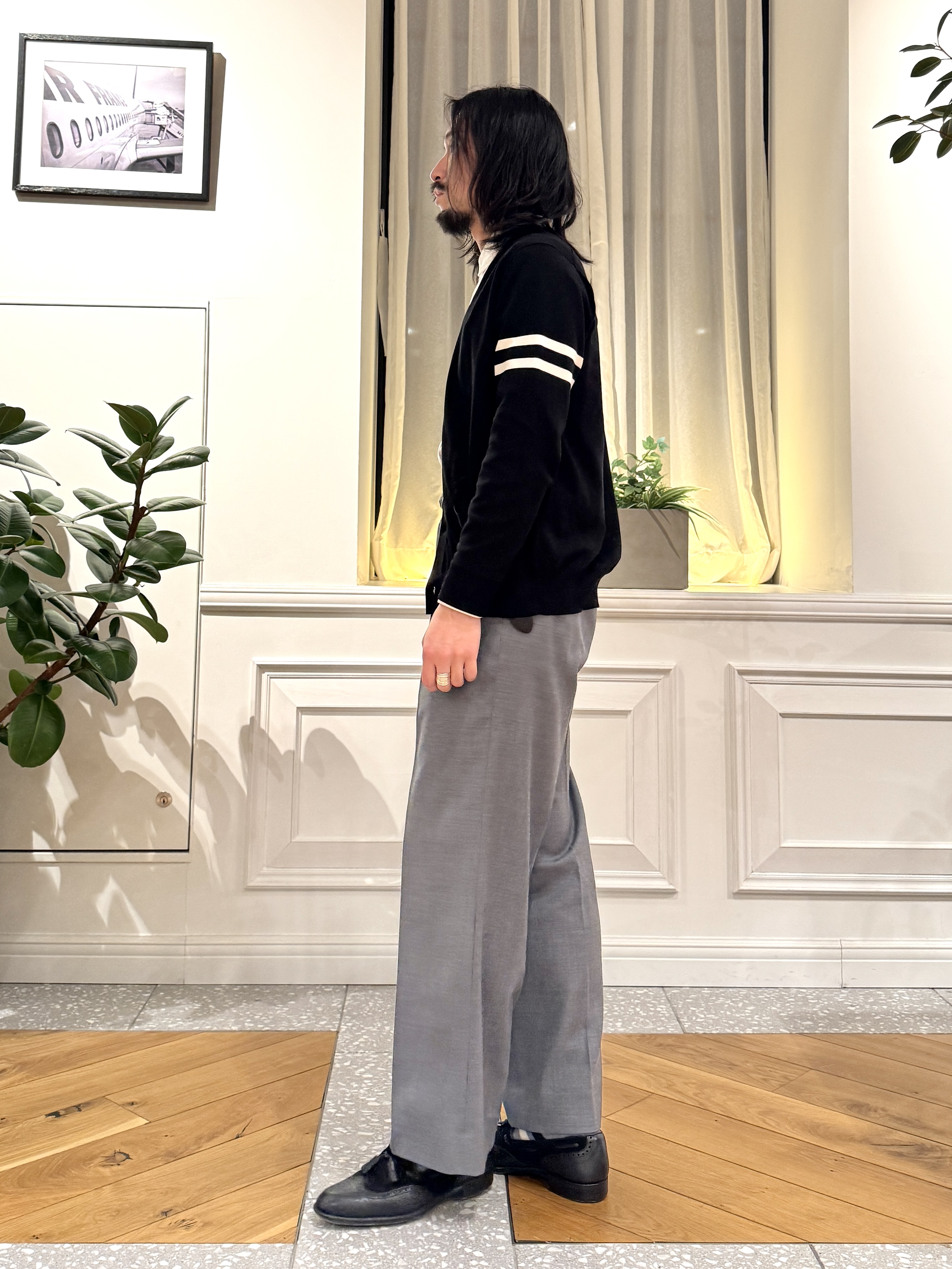 kawarataniさんの「DRESSTERIOR｜【ウォッシャブル】コットンシルク ニットカーディガン」を使ったコーディネート
