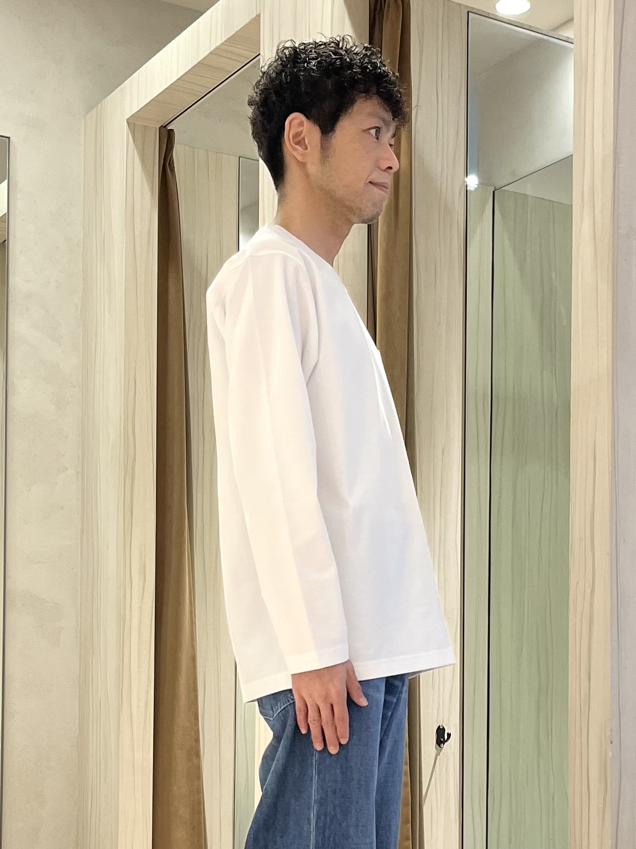 URAさんの「TAKEO KIKUCHI｜【BOWLER HAT LABEL】撥水 MA－1ブルゾン」を使ったコーディネート