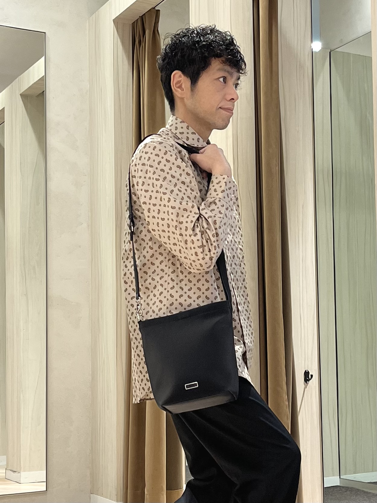 URAさんの「TAKEO KIKUCHI｜【BOWLER HAT LABEL】小紋ペイズリープリント 長袖シャツ」を使ったコーディネート