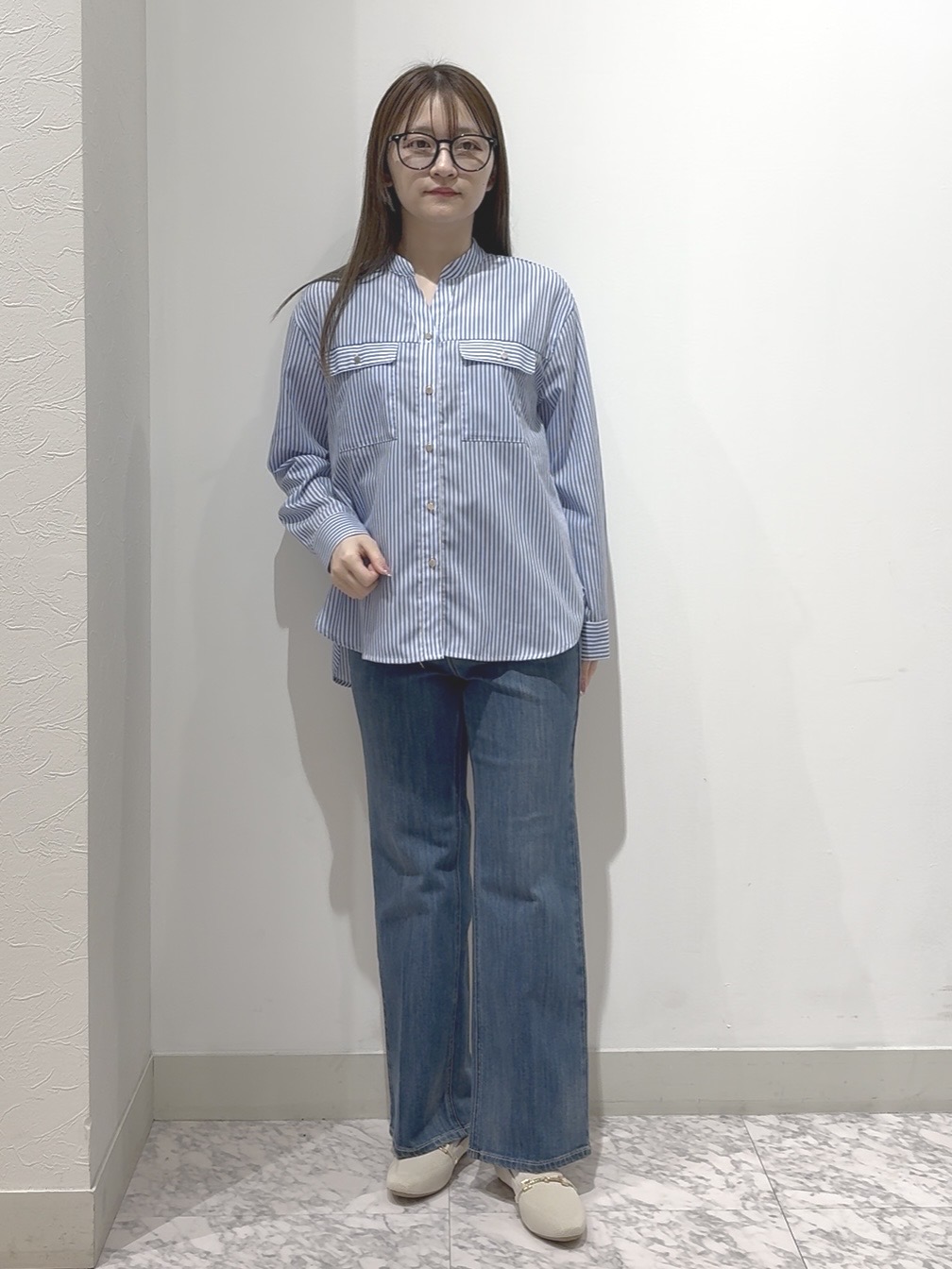しかっちさんの「grove｜【貴島明日香さん着用】お仕事も普段も。今どきワークシャツブラウス」を使ったコーディネート