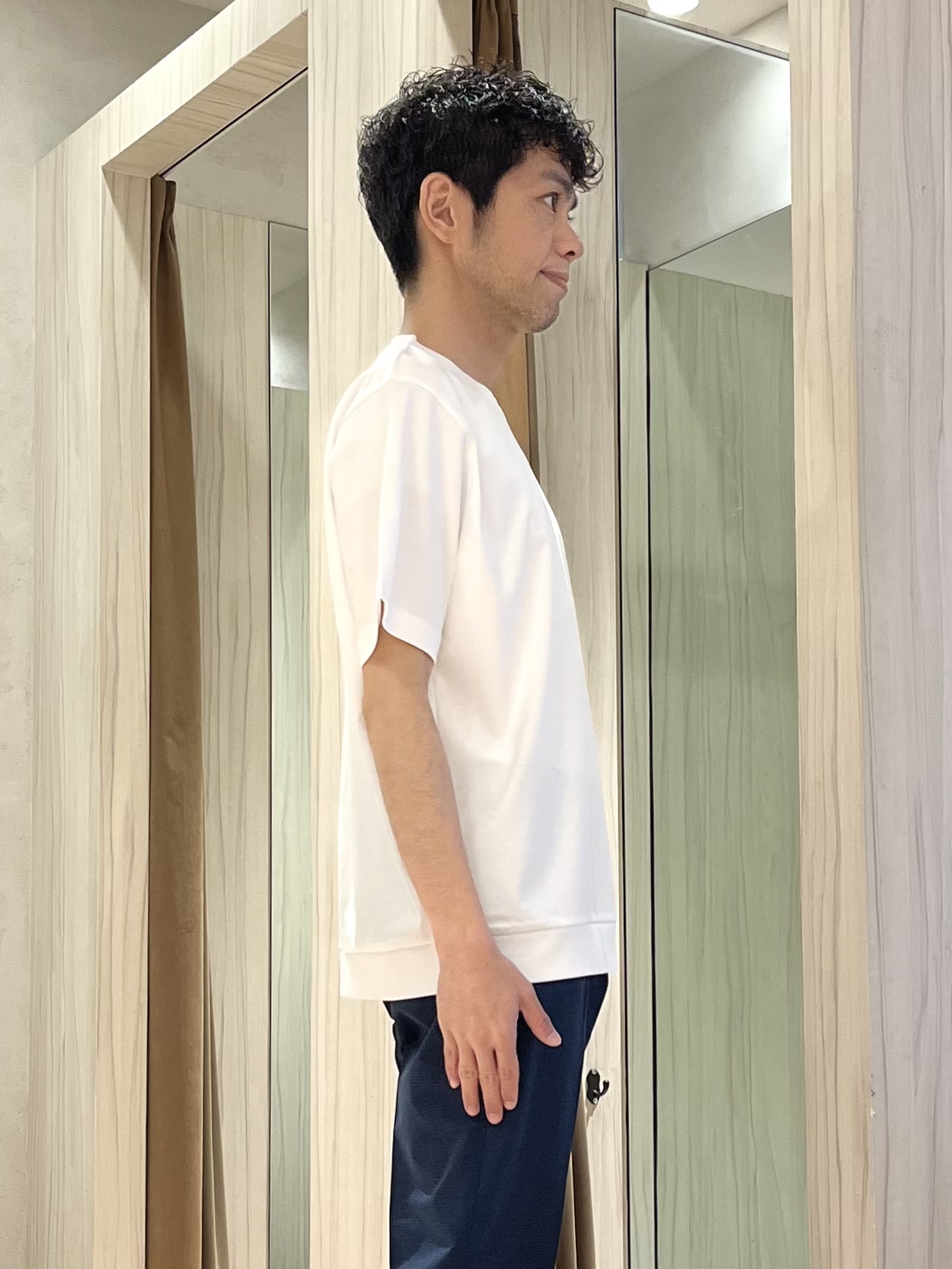 URAさんの「TAKEO KIKUCHI｜【抗菌防臭】COOL DOTS（R）ドビープリント ジャケット」を使ったコーディネート