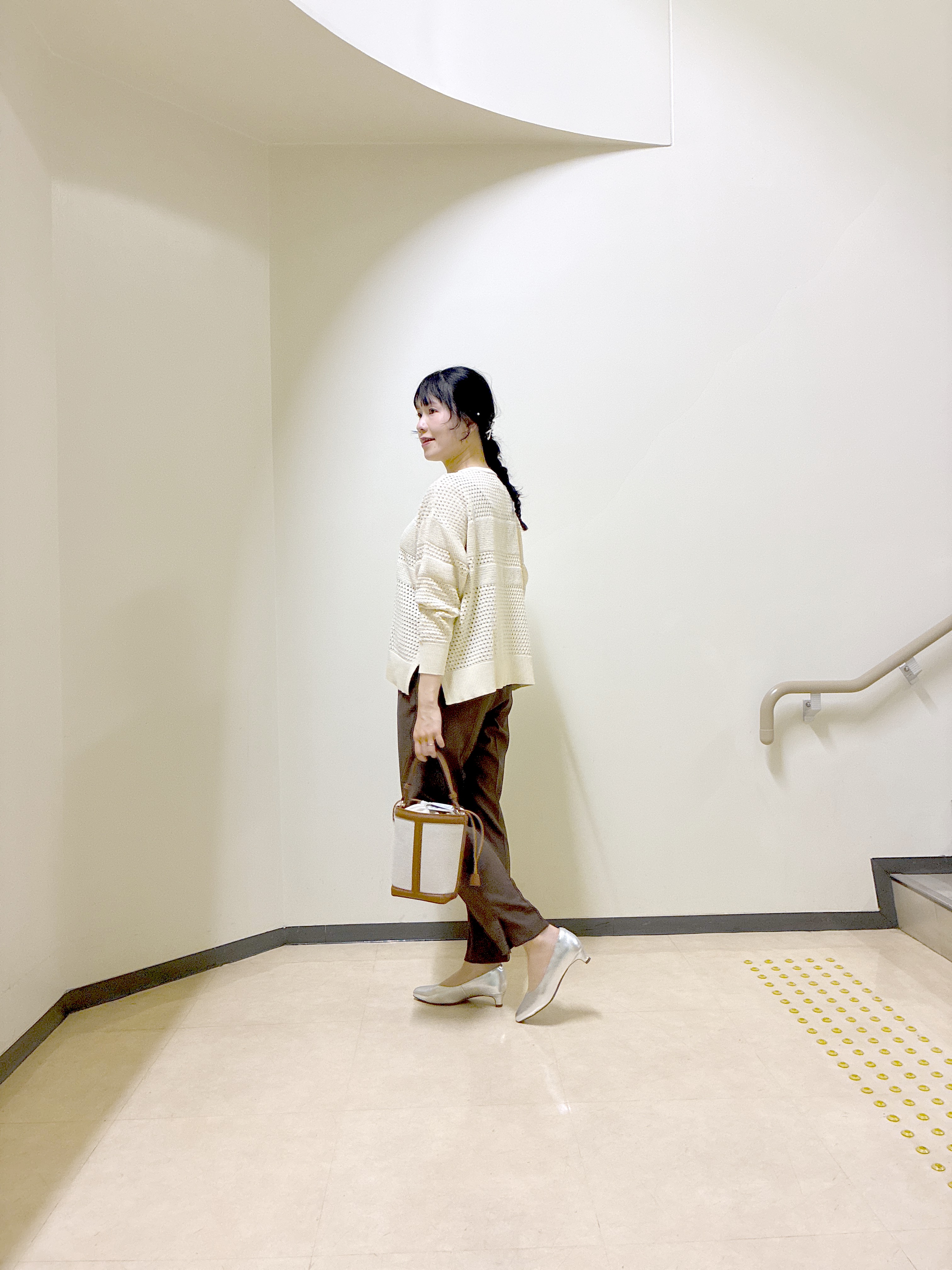  beni_gingerさんの「Reflect｜【レイヤードにおすすめ◎】メッシュ風ドライタッチニット」を使ったコーディネート