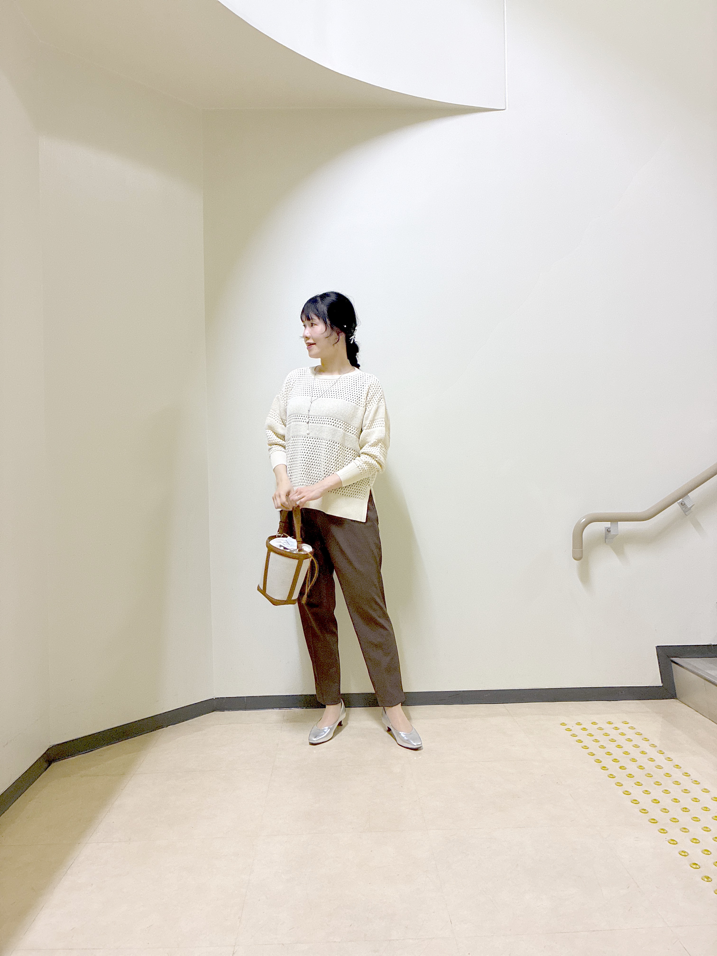  beni_gingerさんの「Reflect｜【レイヤードにおすすめ◎】メッシュ風ドライタッチニット」を使ったコーディネート