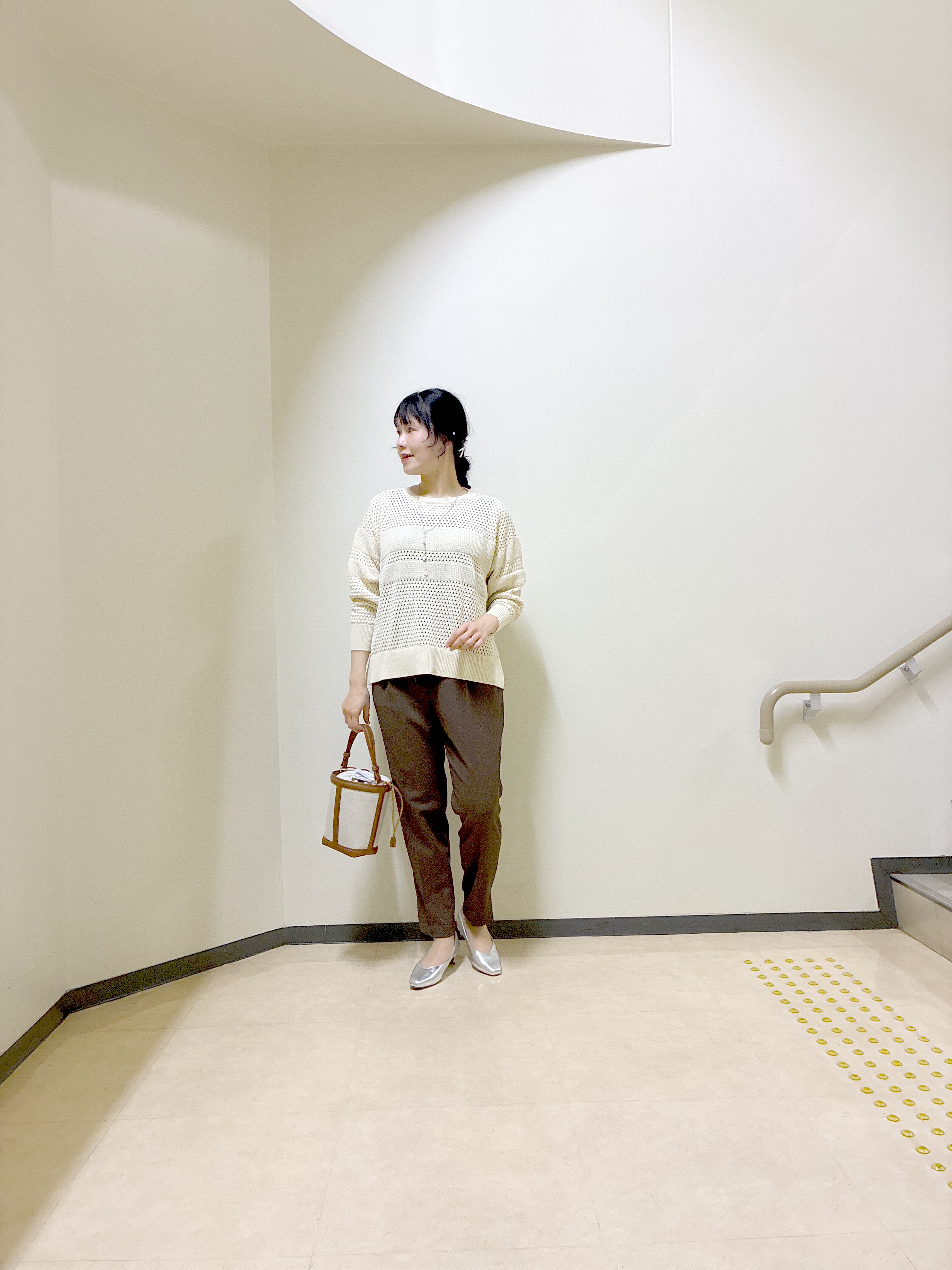  beni_gingerさんの「Reflect｜【レイヤードにおすすめ◎】メッシュ風ドライタッチニット」を使ったコーディネート