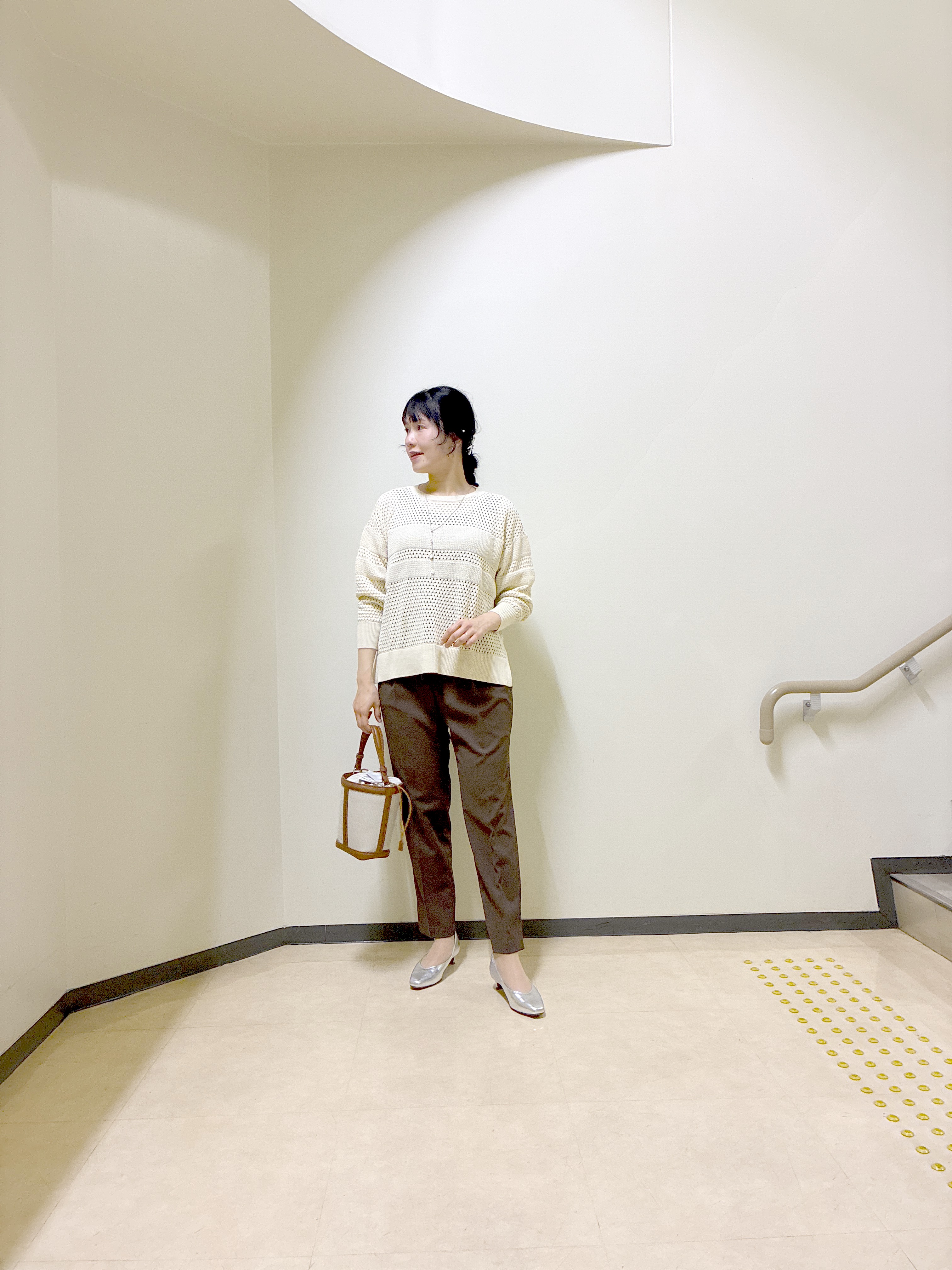  beni_gingerさんの「Reflect｜【レイヤードにおすすめ◎】メッシュ風ドライタッチニット」を使ったコーディネート