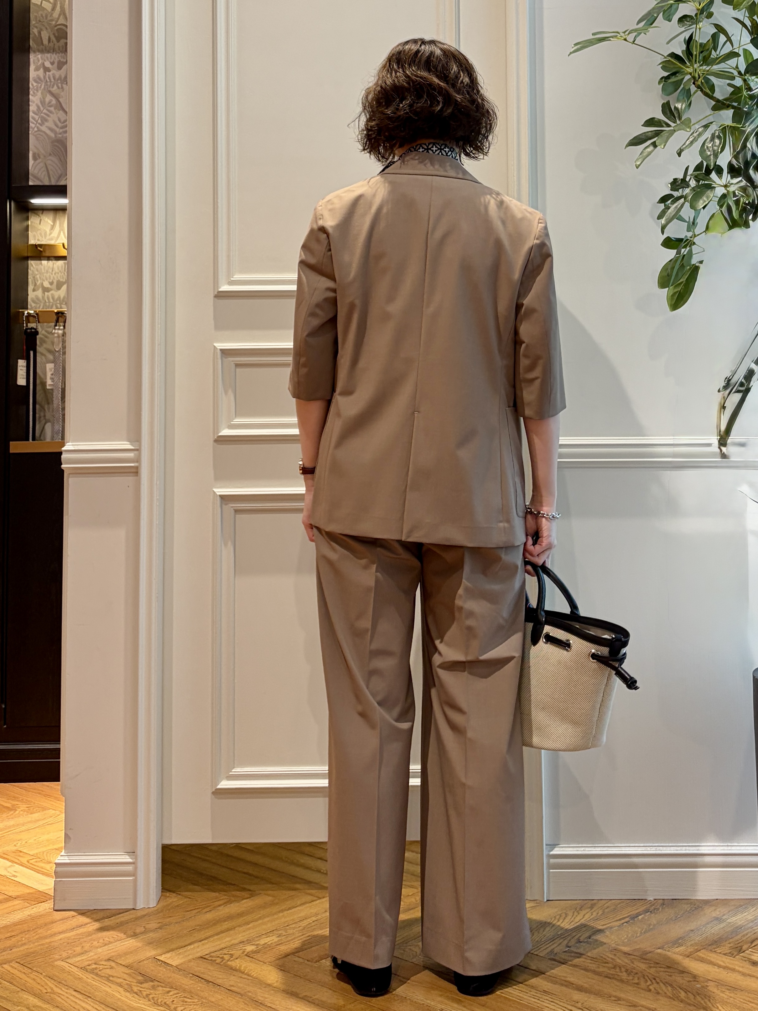 nakaoさんの「DRESSTERIOR｜【接触冷感/セットアップ可】 2WAYストレッチスリークオータージャケット」を使ったコーディネート