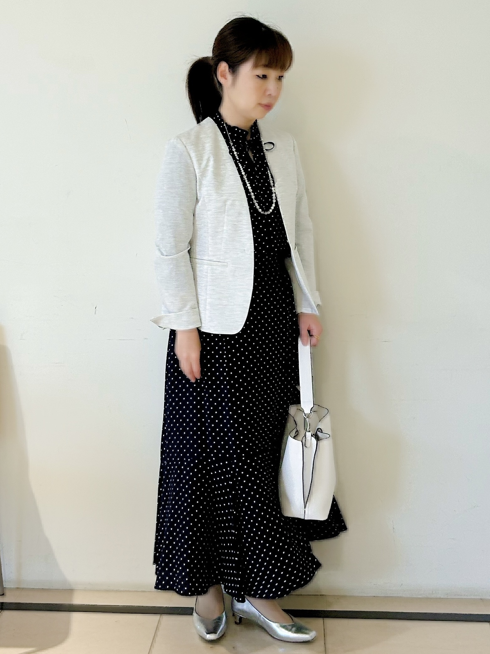ひーさんの「Reflect｜【SS-4Lサイズ／UVカット／接触冷感】匠ジャケット／ノーカラー」を使ったコーディネート