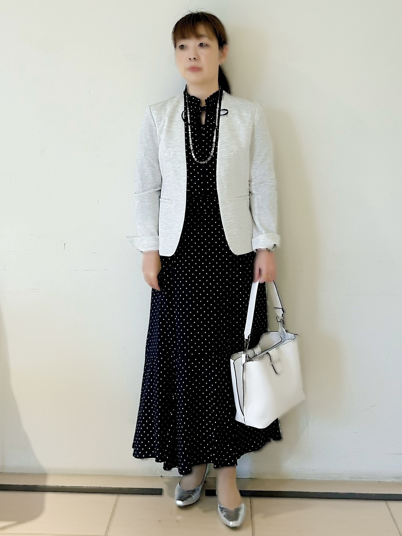 ひーさんの「Reflect｜【SS-4Lサイズ／UVカット／接触冷感】匠ジャケット／ノーカラー」を使ったコーディネート