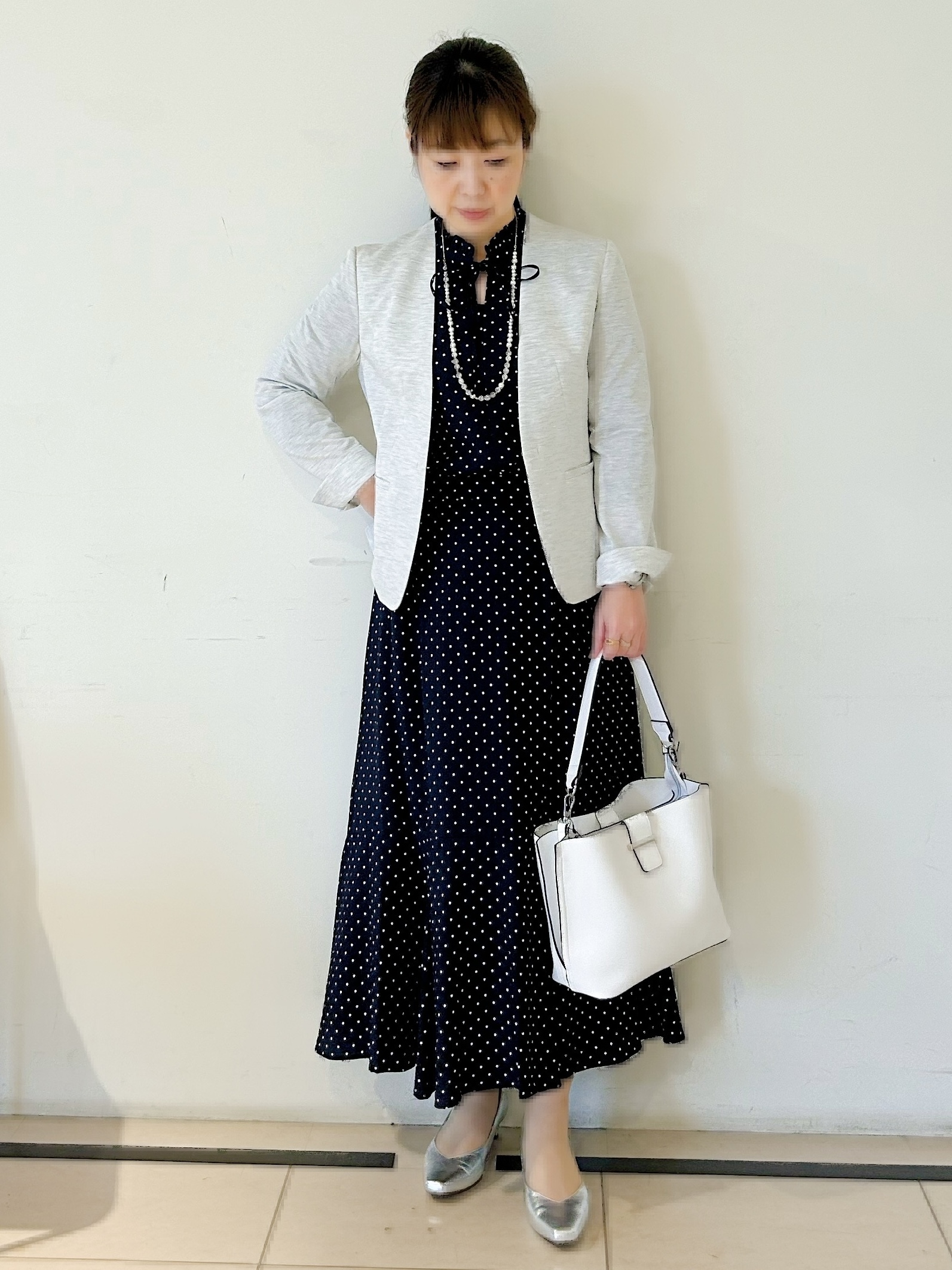 ひーさんの「Reflect｜【SS-4Lサイズ／UVカット／接触冷感】匠ジャケット／ノーカラー」を使ったコーディネート