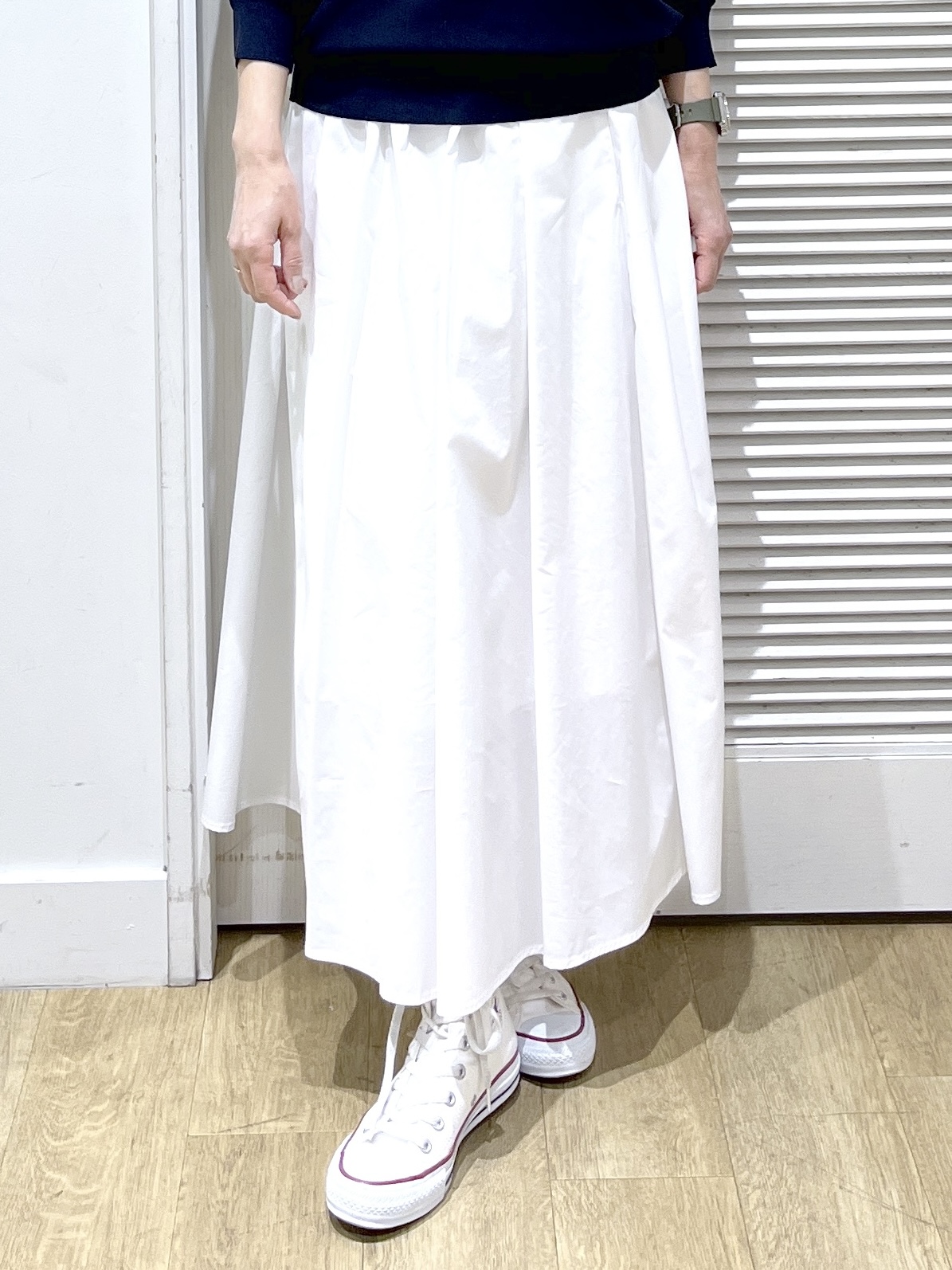 Miyazakiさんの「Dessin｜【洗える】後ろボタンニットプルオーバー七分袖」を使ったコーディネート