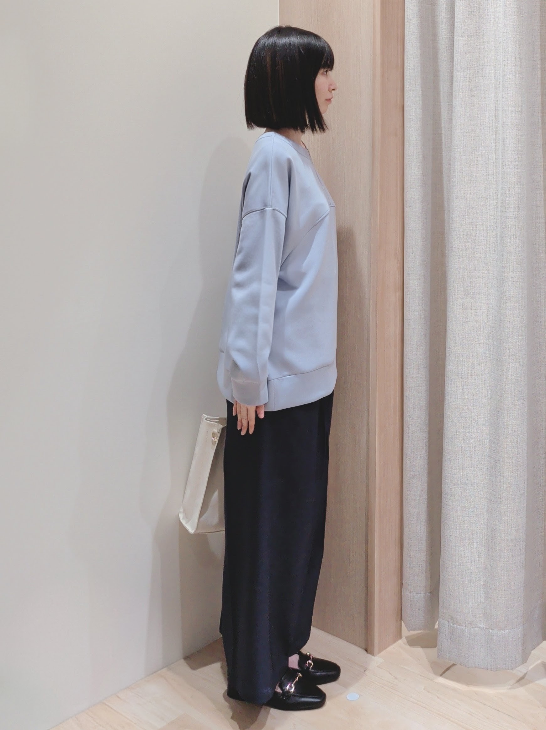 Yuiさんの「grove｜2WAYハーフジップスウェット」を使ったコーディネート