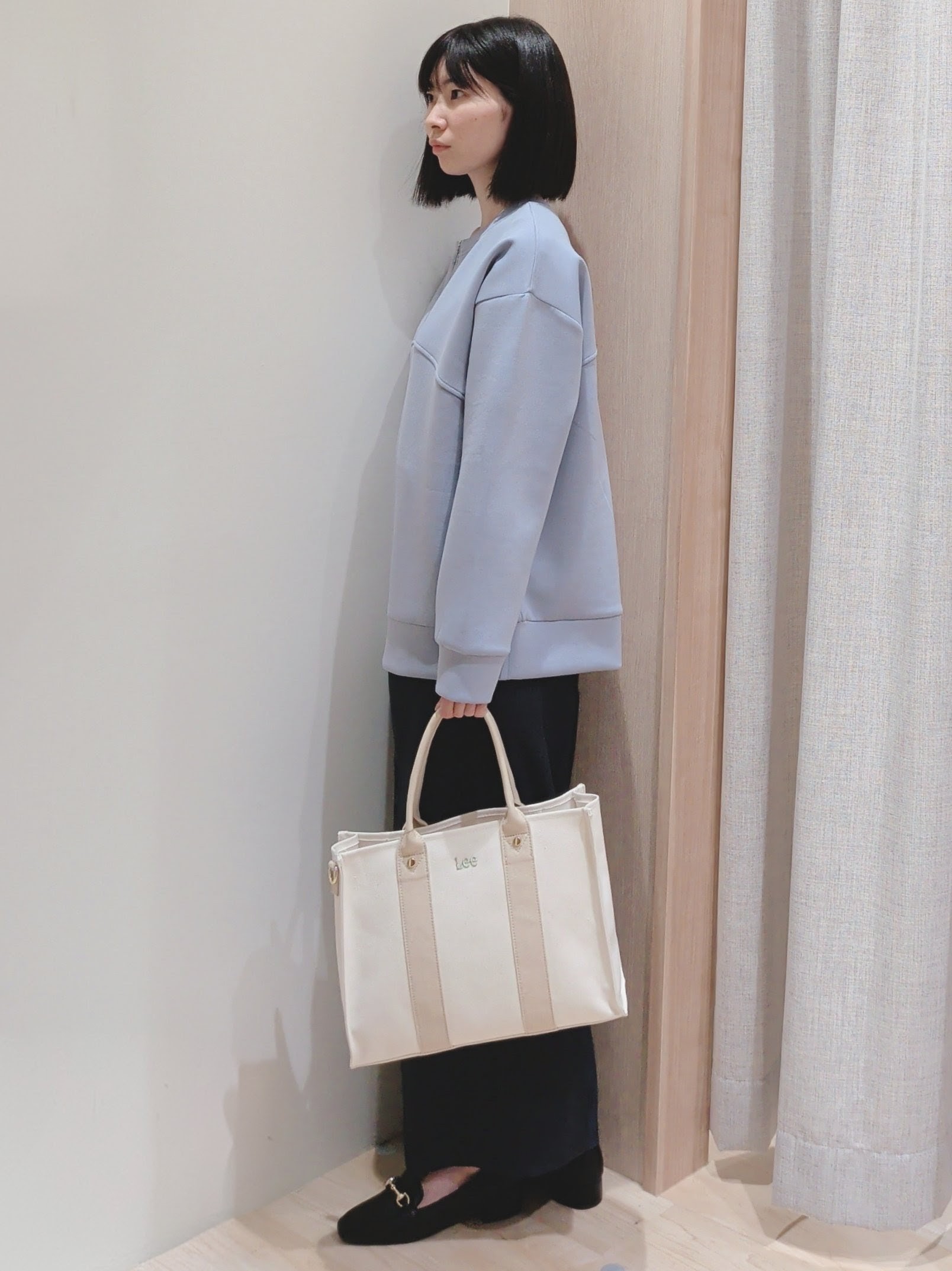 Yuiさんの「grove｜2WAYハーフジップスウェット」を使ったコーディネート