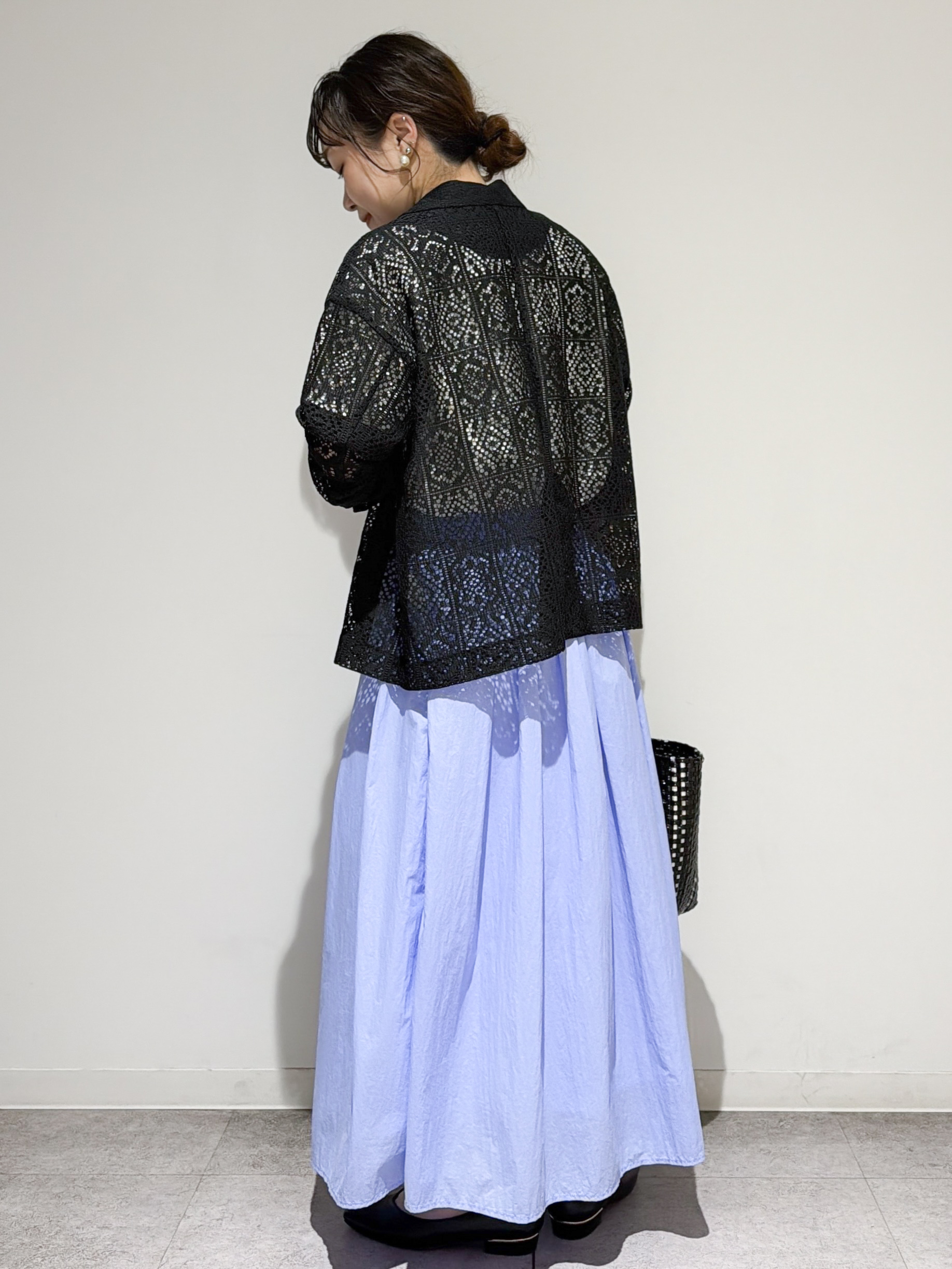 すずママさんの「OPAQUE.CLIP｜レーステーラードジャケット【洗濯機OK】」を使ったコーディネート