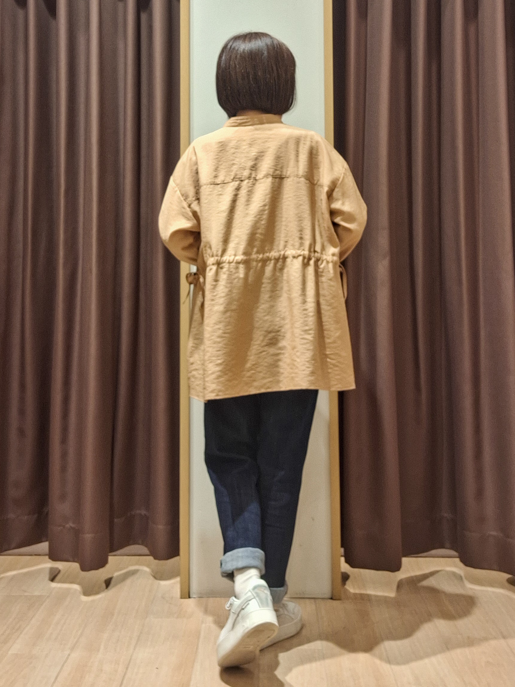 ウタさんの「grove｜高評価！【体型カバー・洗える】シアーサファリシャツジャケット」を使ったコーディネート