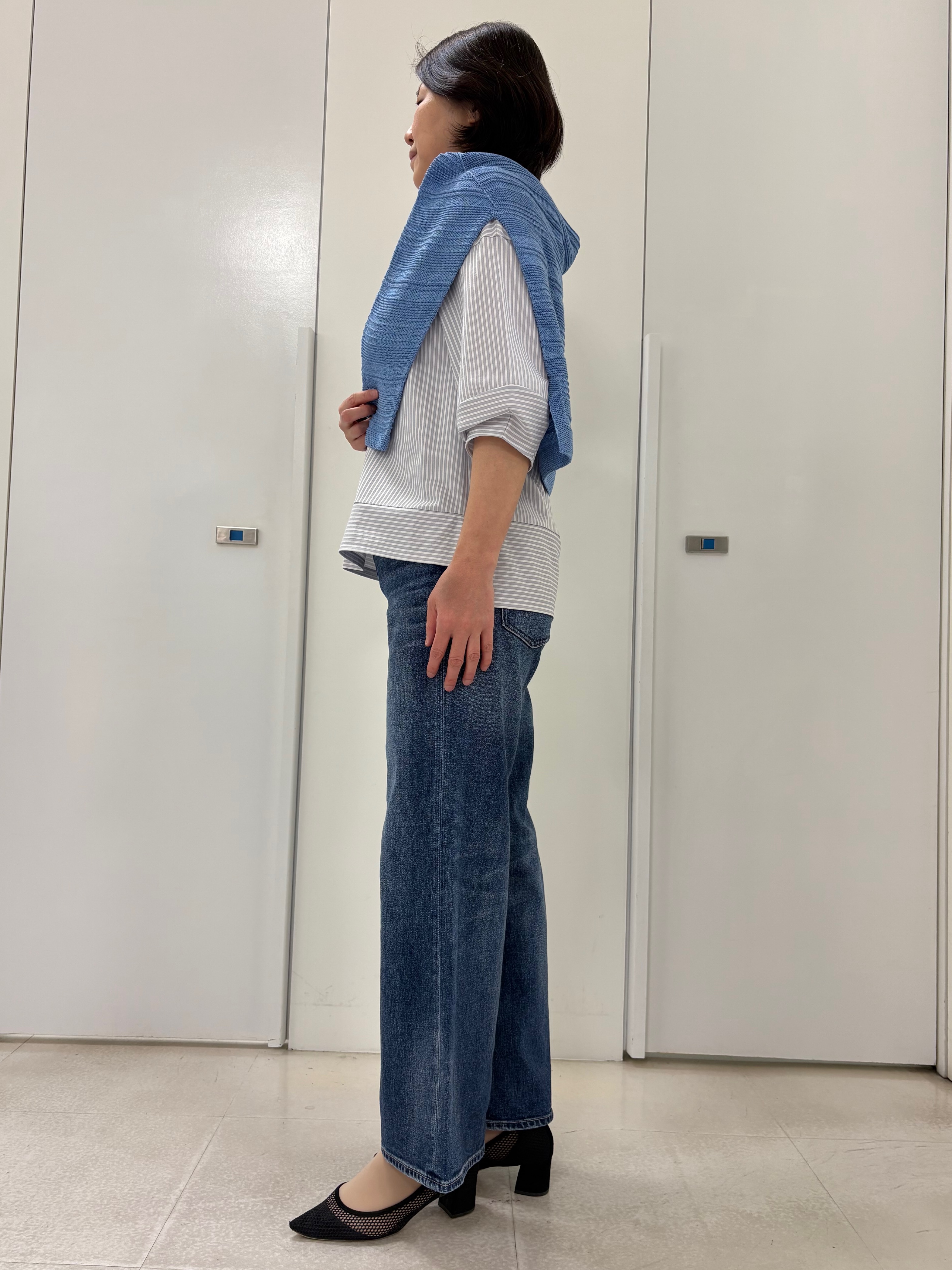 hIさんの「COUP DE CHANCE｜【デニムパンツ】Healthy Denim／ Pink Pepper Midrise（ピンクペッパー」を使ったコーディネート